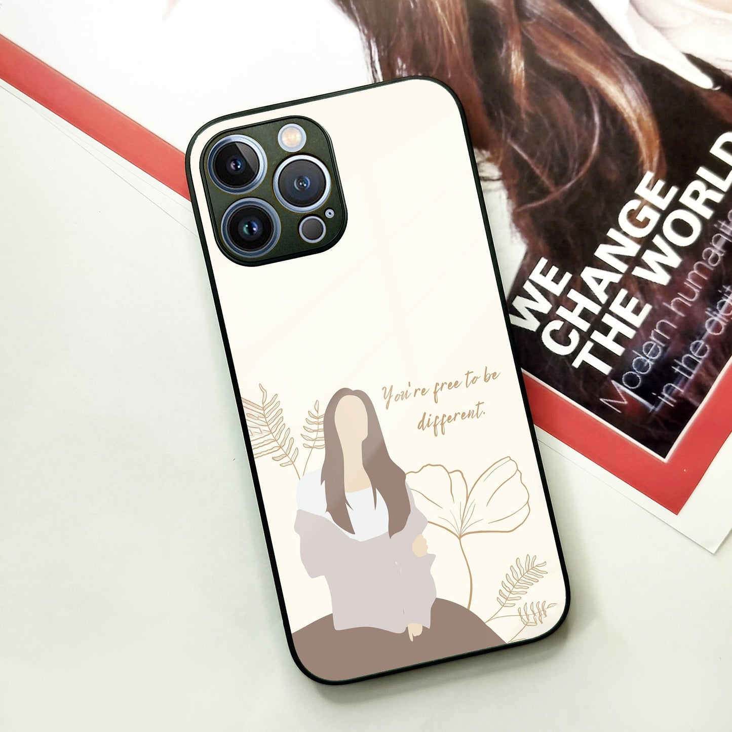 Always Stay Humble And Kind Glass Phone Cover-V2 for iPhone