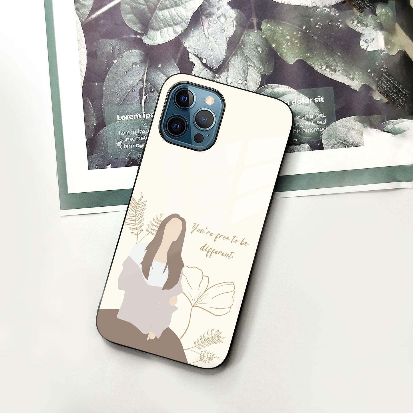 Always Stay Humble And Kind Glass Phone Cover-V2 for iPhone