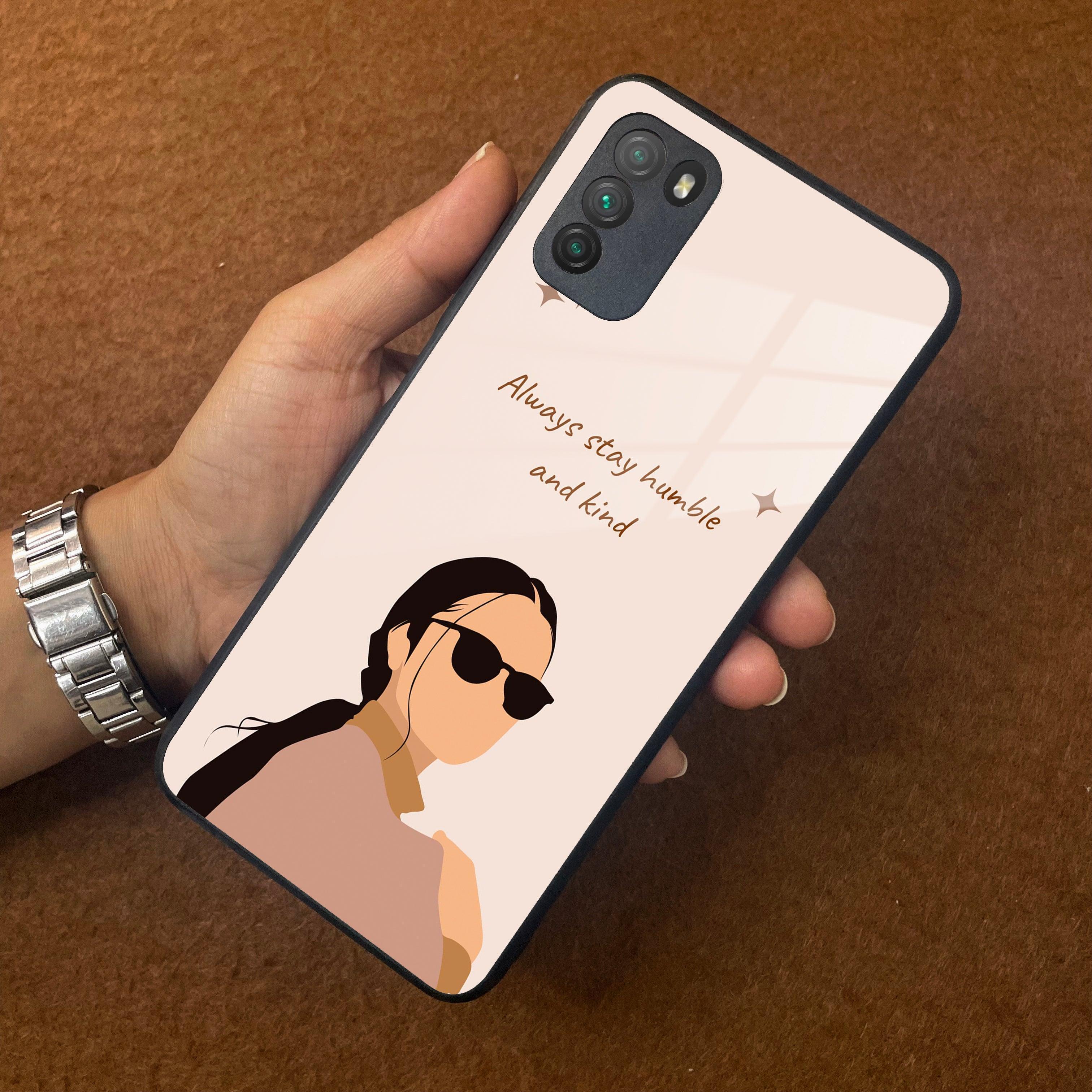 Always Stay Humble And Kind Glass Phone Cover for Poco - ShopOnCliQ