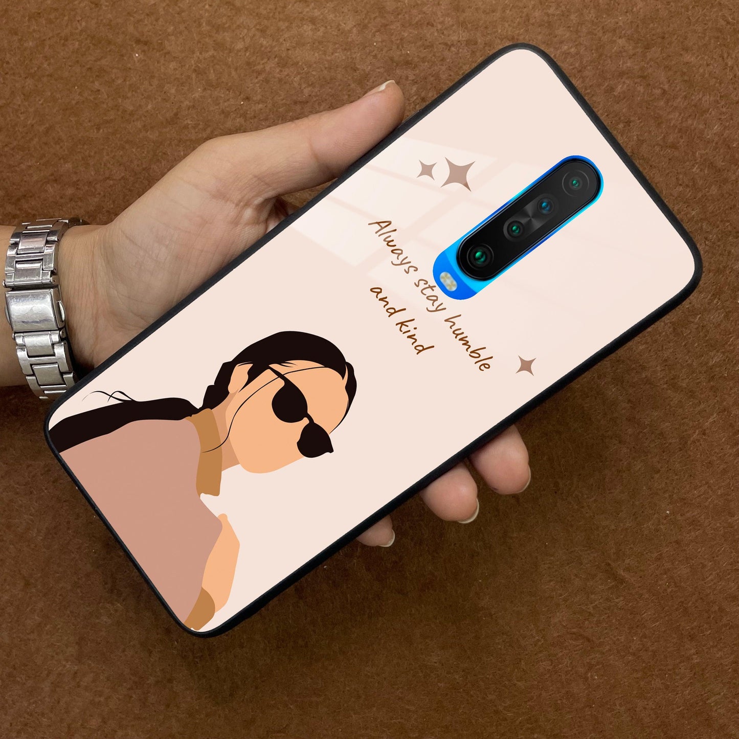 Always Stay Humble And Kind Glass Phone Cover for Poco ShopOnCliQ