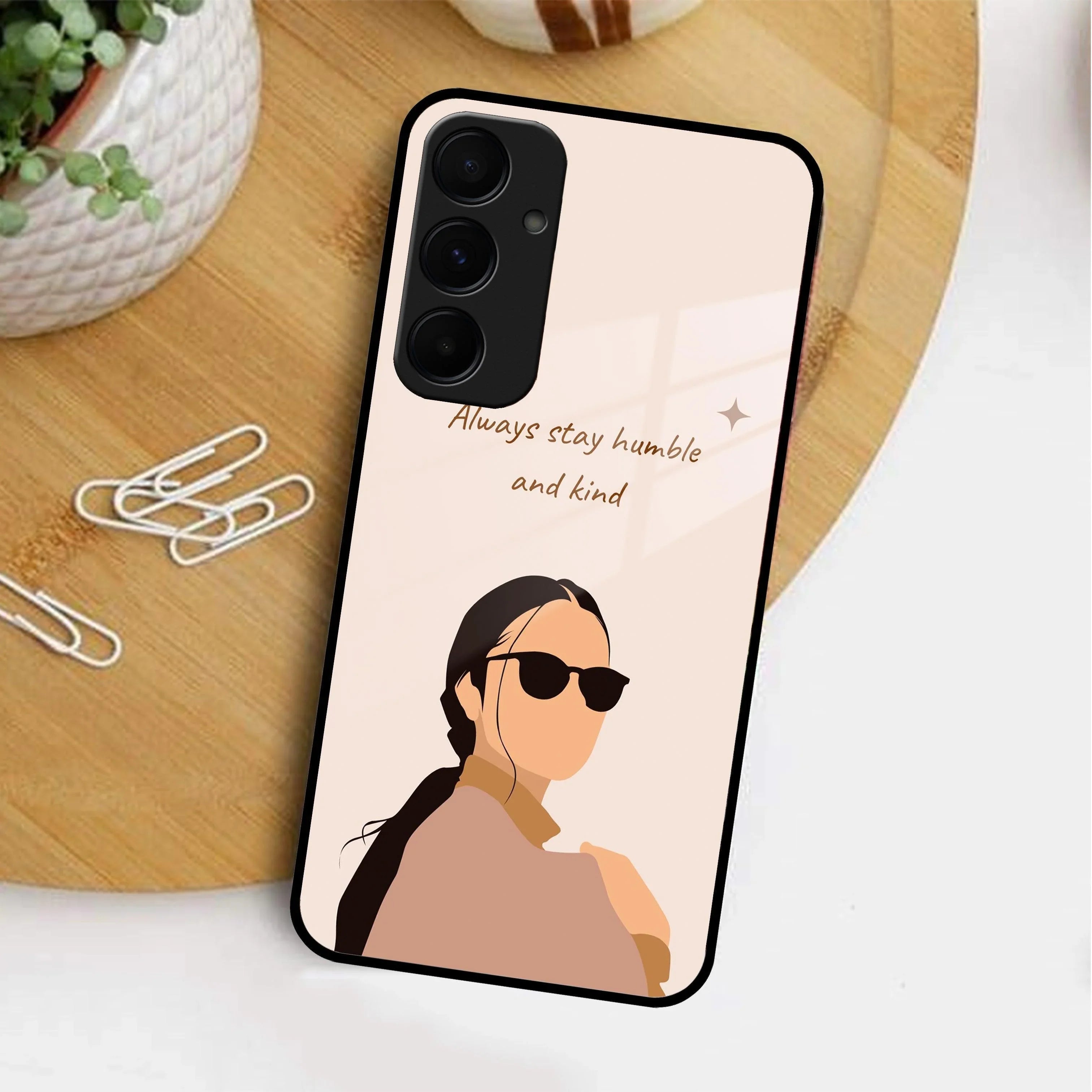 Always Stay Humble And Kind Glass Phone Cover for Samsung - ShopOnCliQ