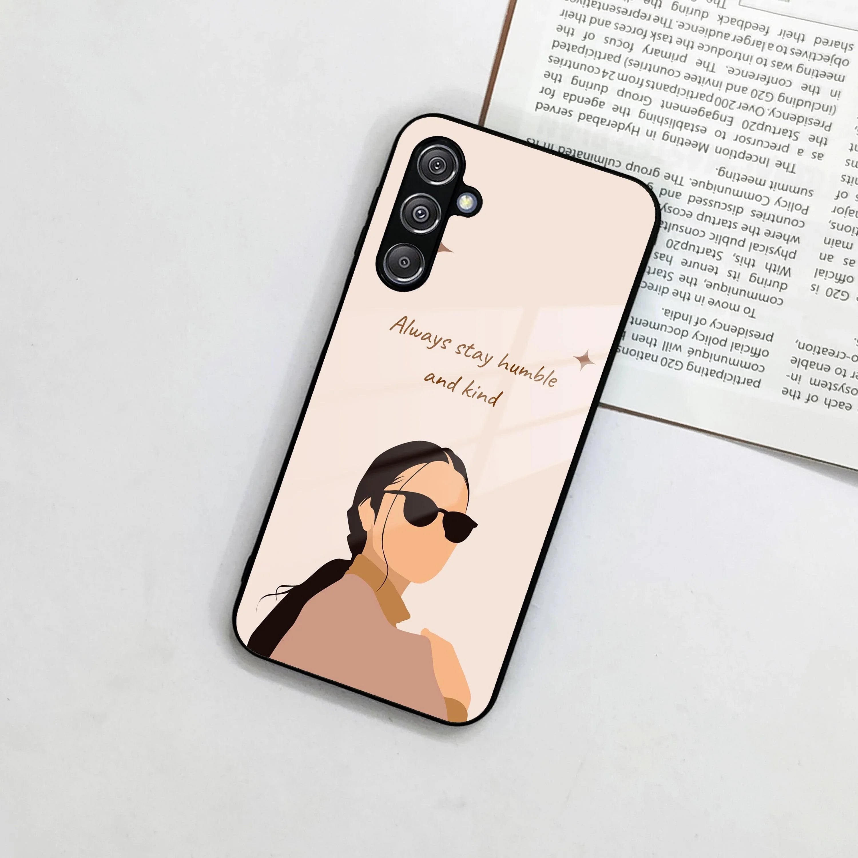 Always Stay Humble And Kind Glass Phone Cover for Samsung - ShopOnCliQ