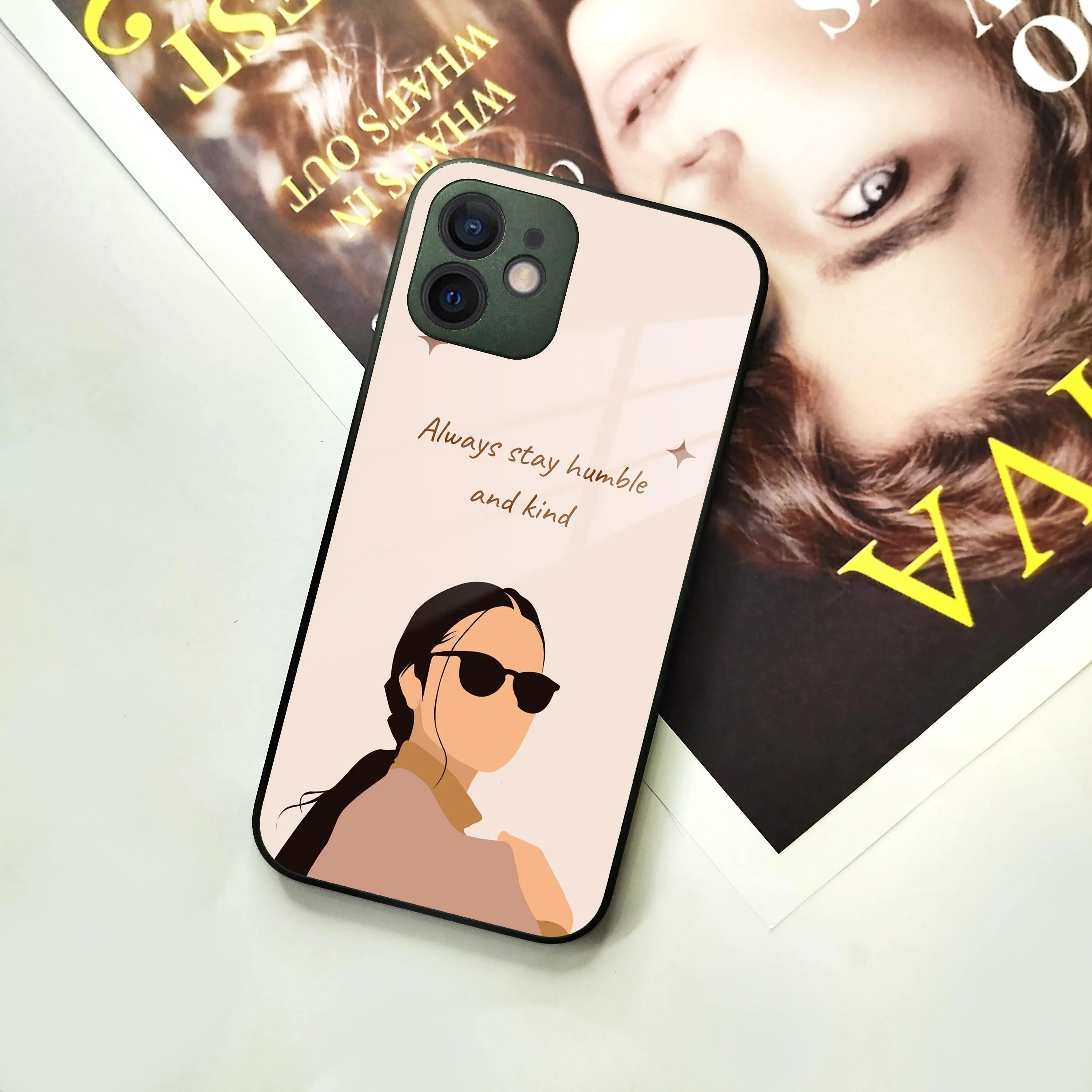 Always Stay Humble And Kind Glass Phone Cover for iPhone - ShopOnCliQ