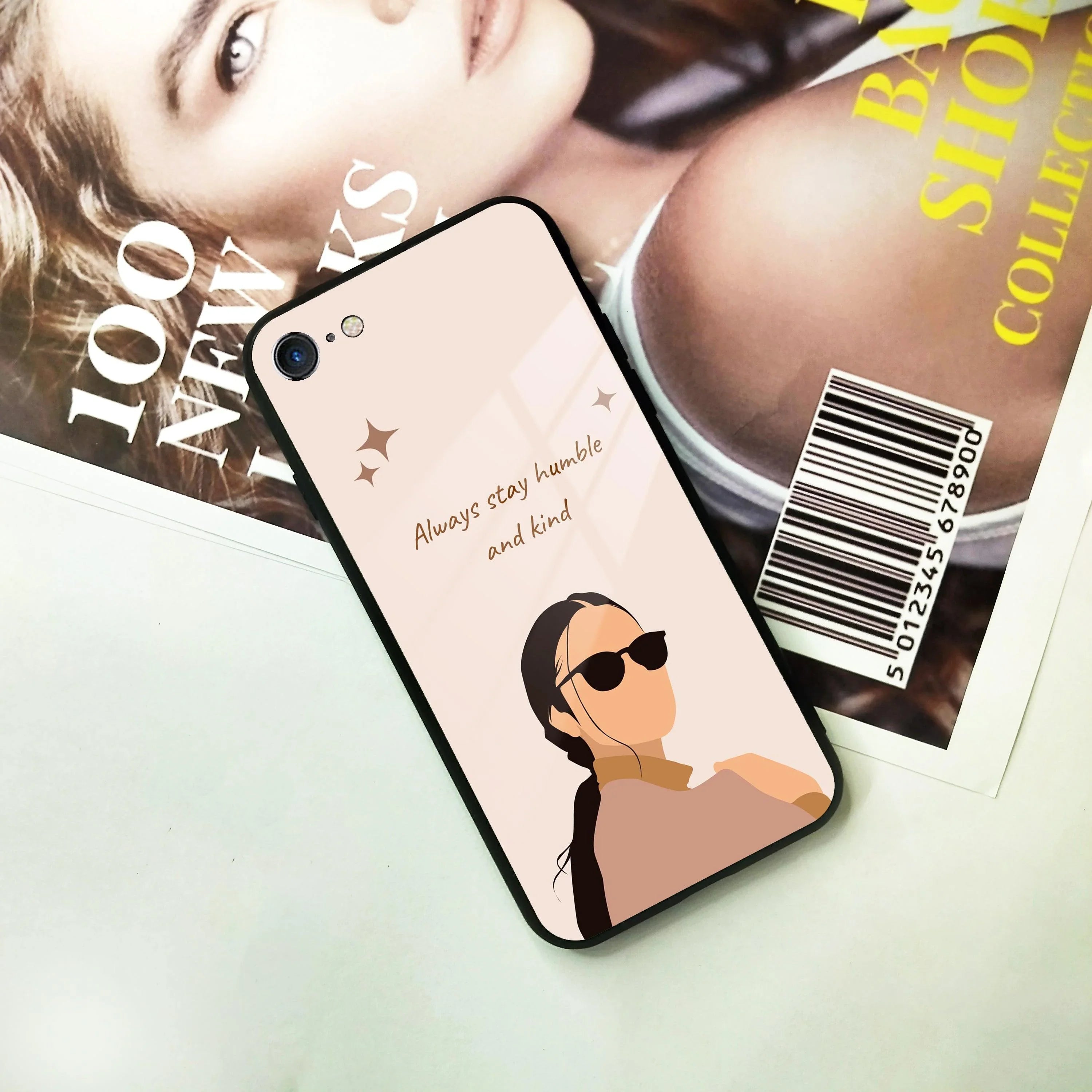 Always Stay Humble And Kind Glass Phone Cover for iPhone - ShopOnCliQ