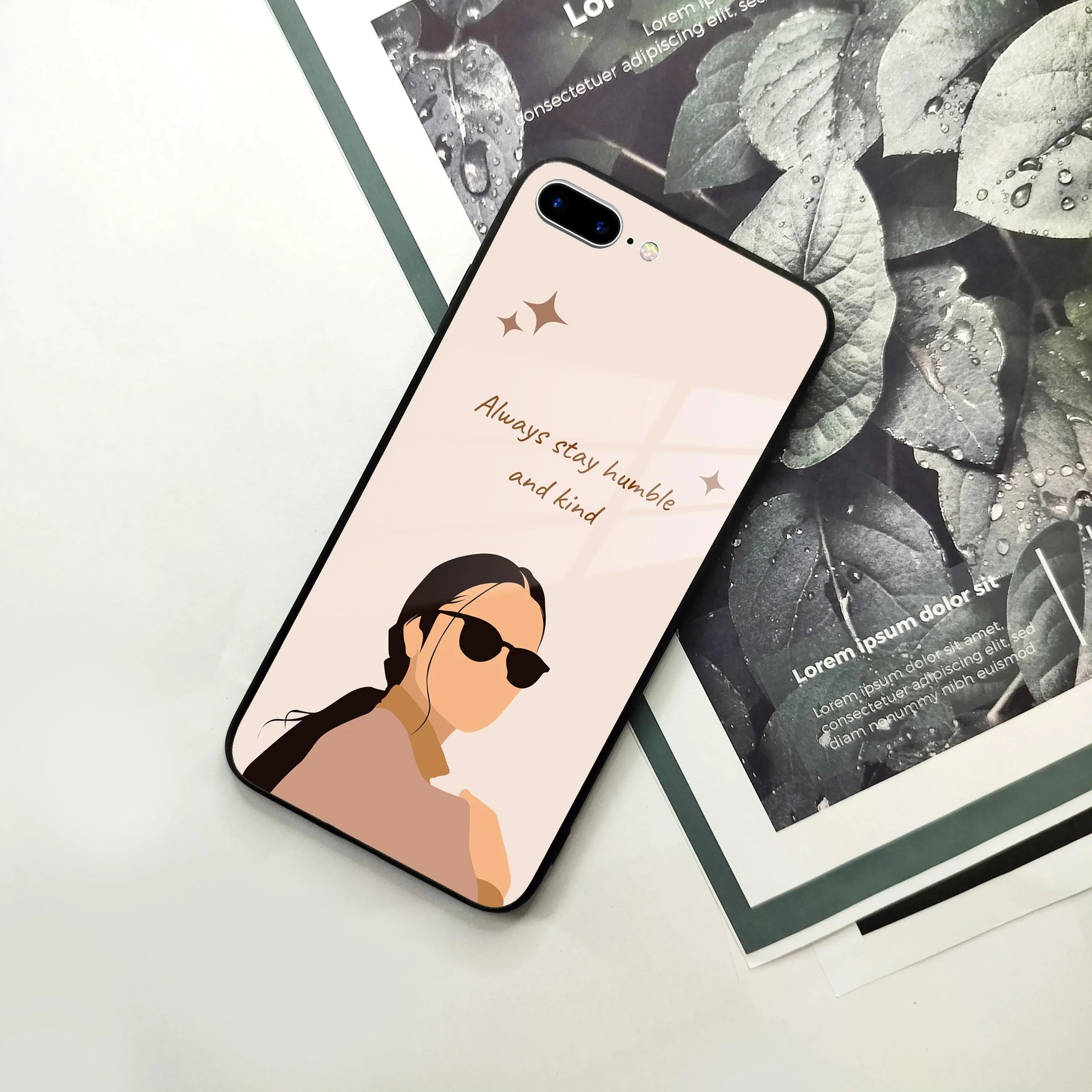 Always Stay Humble And Kind Glass Phone Cover for iPhone - ShopOnCliQ