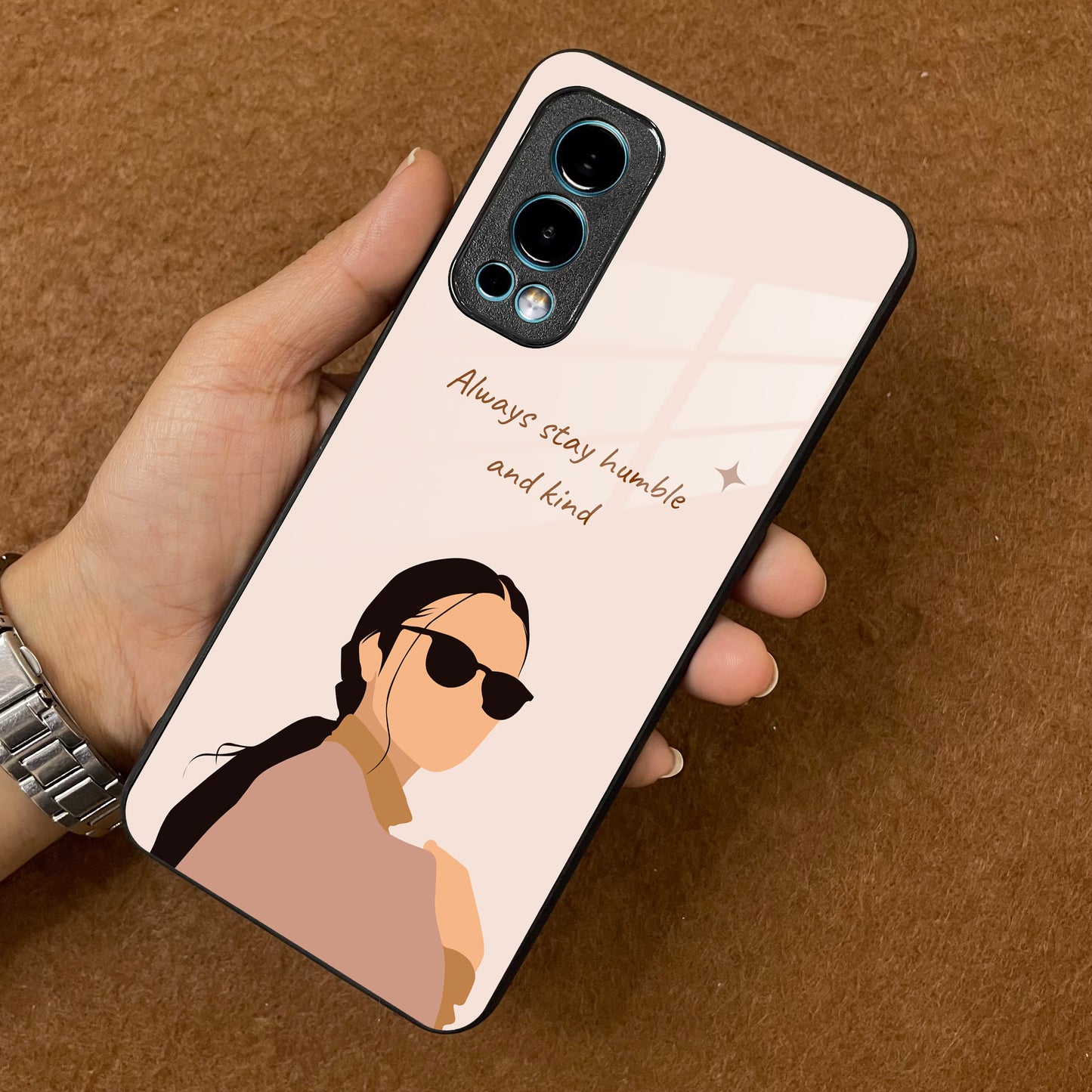 Always Stay Humble And Kind Glass Phone Cover for OnePlus