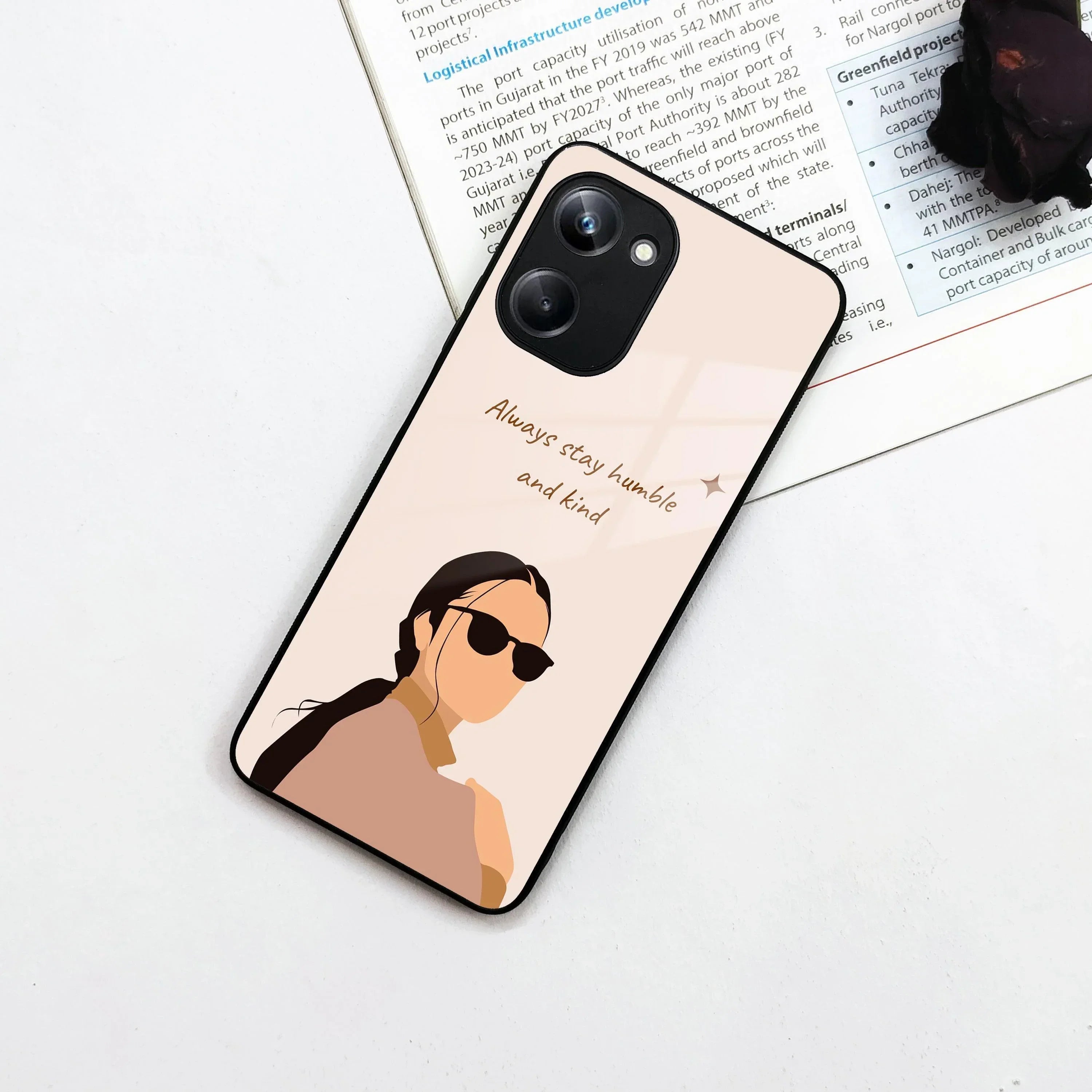 Always Stay Humble And Kind Glass Phone Cover For Realme/Narzo - ShopOnCliQ