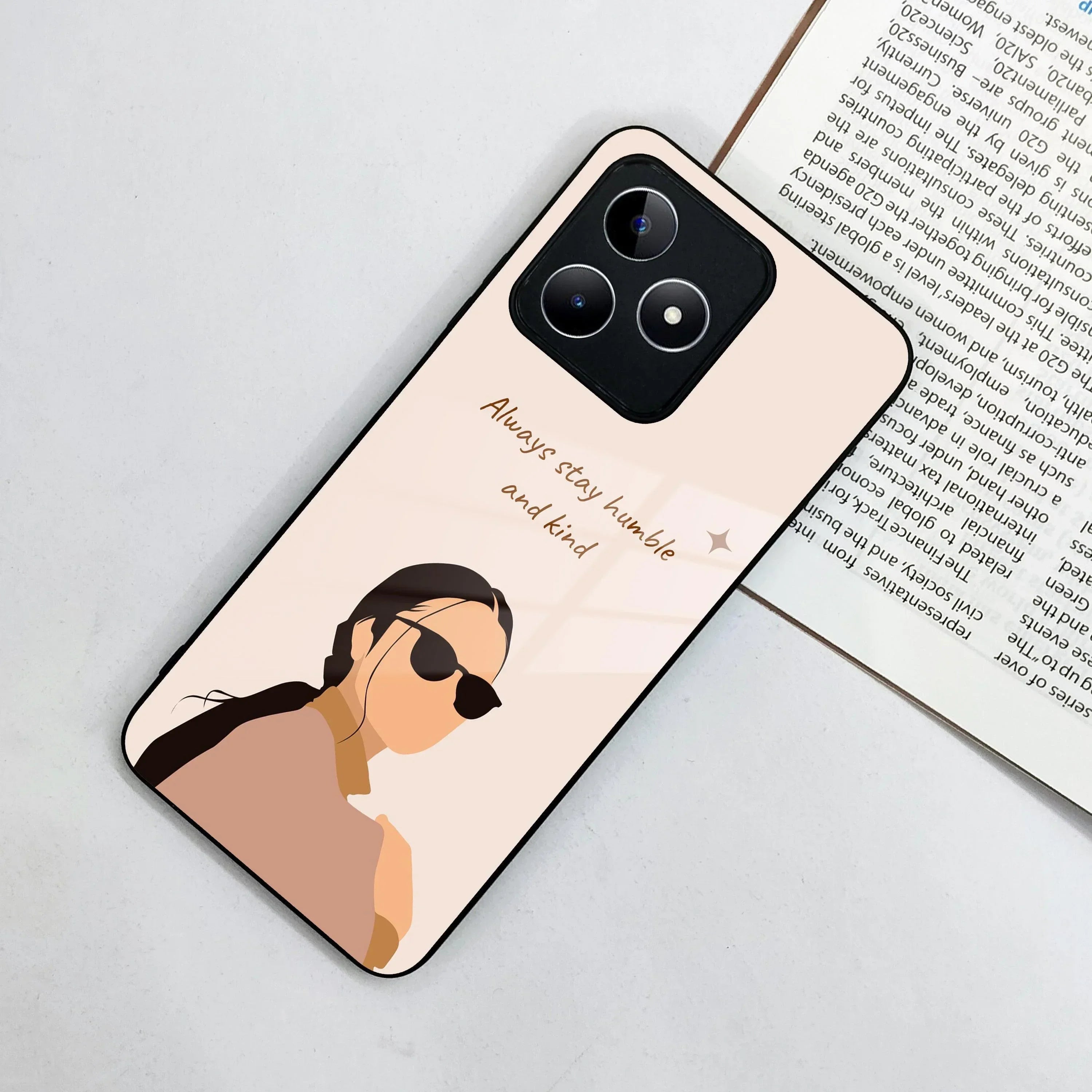 Always Stay Humble And Kind Glass Phone Cover For Realme/Narzo - ShopOnCliQ