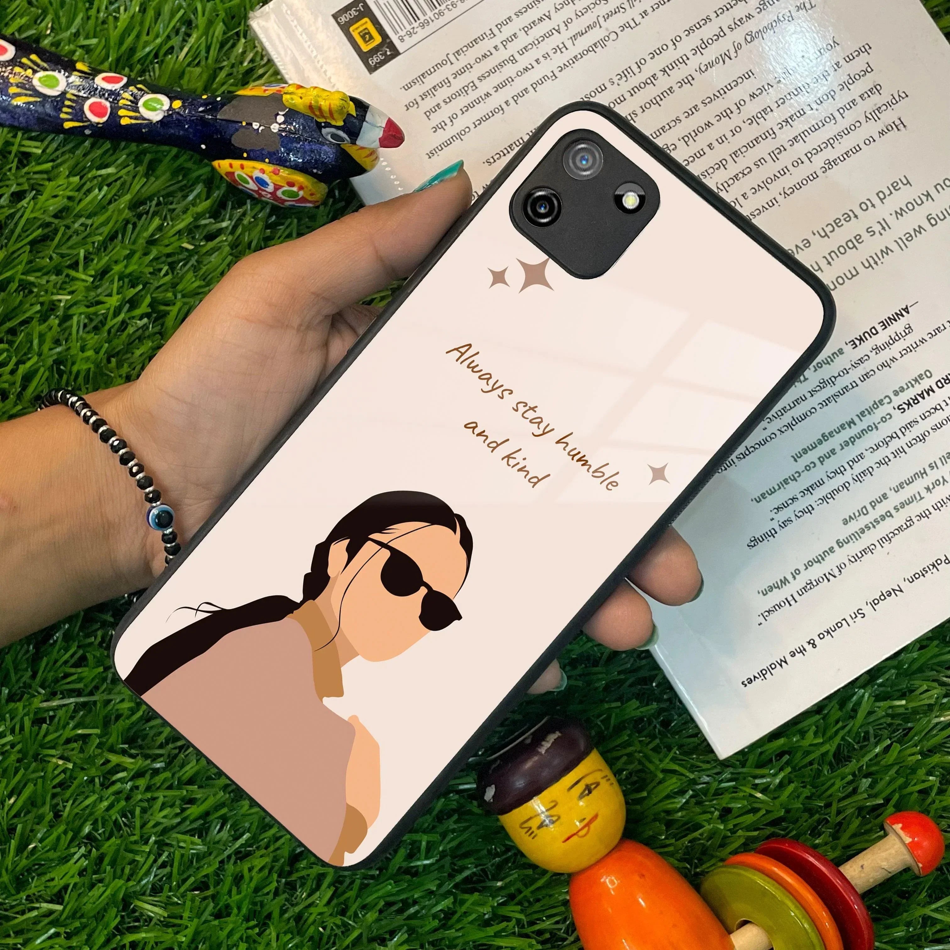 Always Stay Humble And Kind Glass Phone Cover For Realme/Narzo - ShopOnCliQ