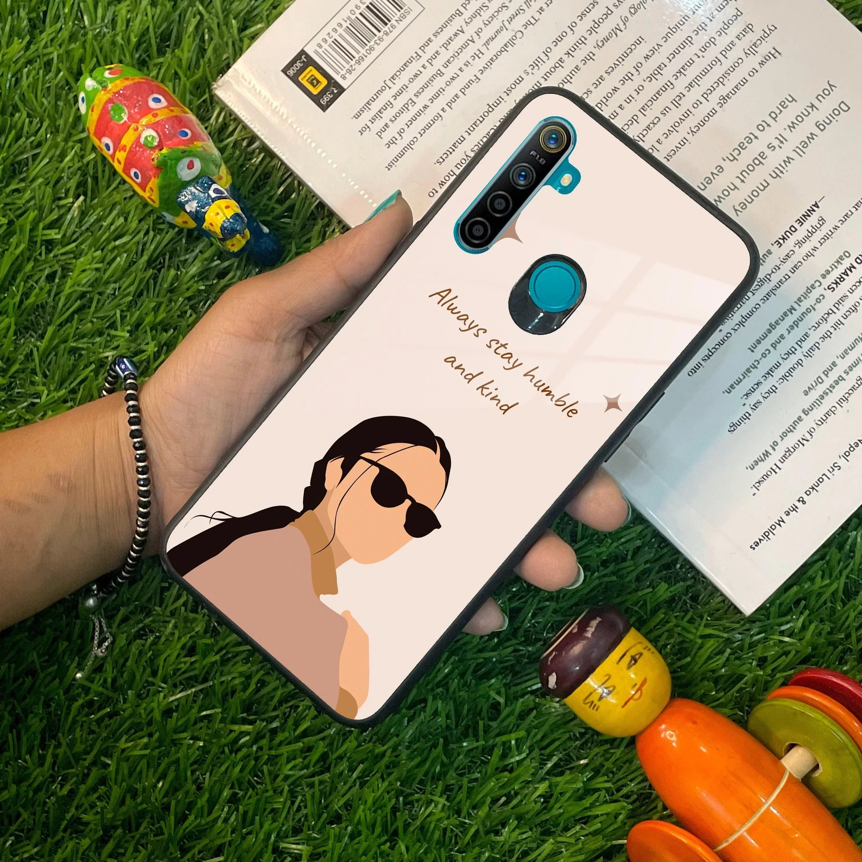 Always Stay Humble And Kind Glass Phone Cover For Realme/Narzo - ShopOnCliQ