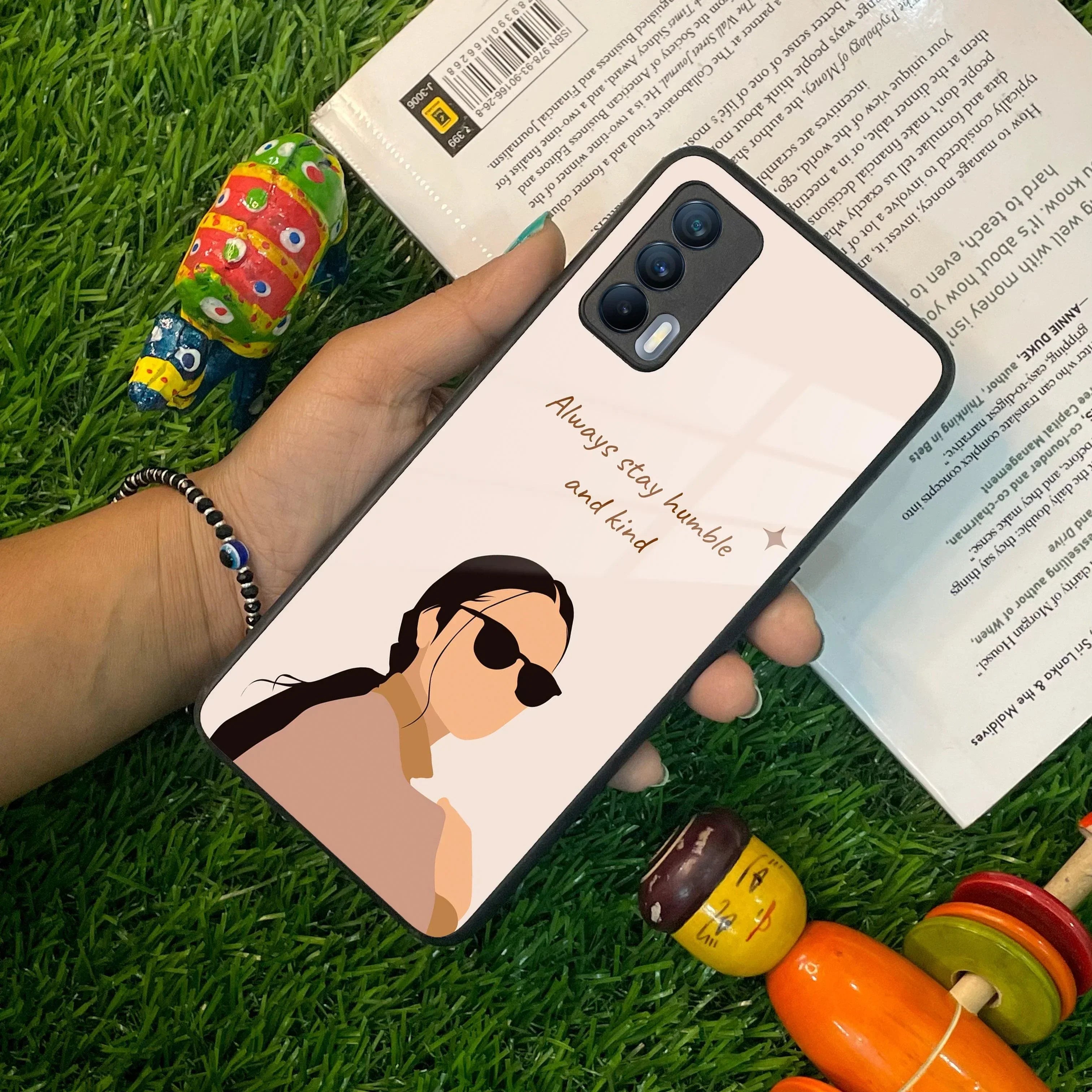 Always Stay Humble And Kind Glass Phone Cover For Realme/Narzo - ShopOnCliQ