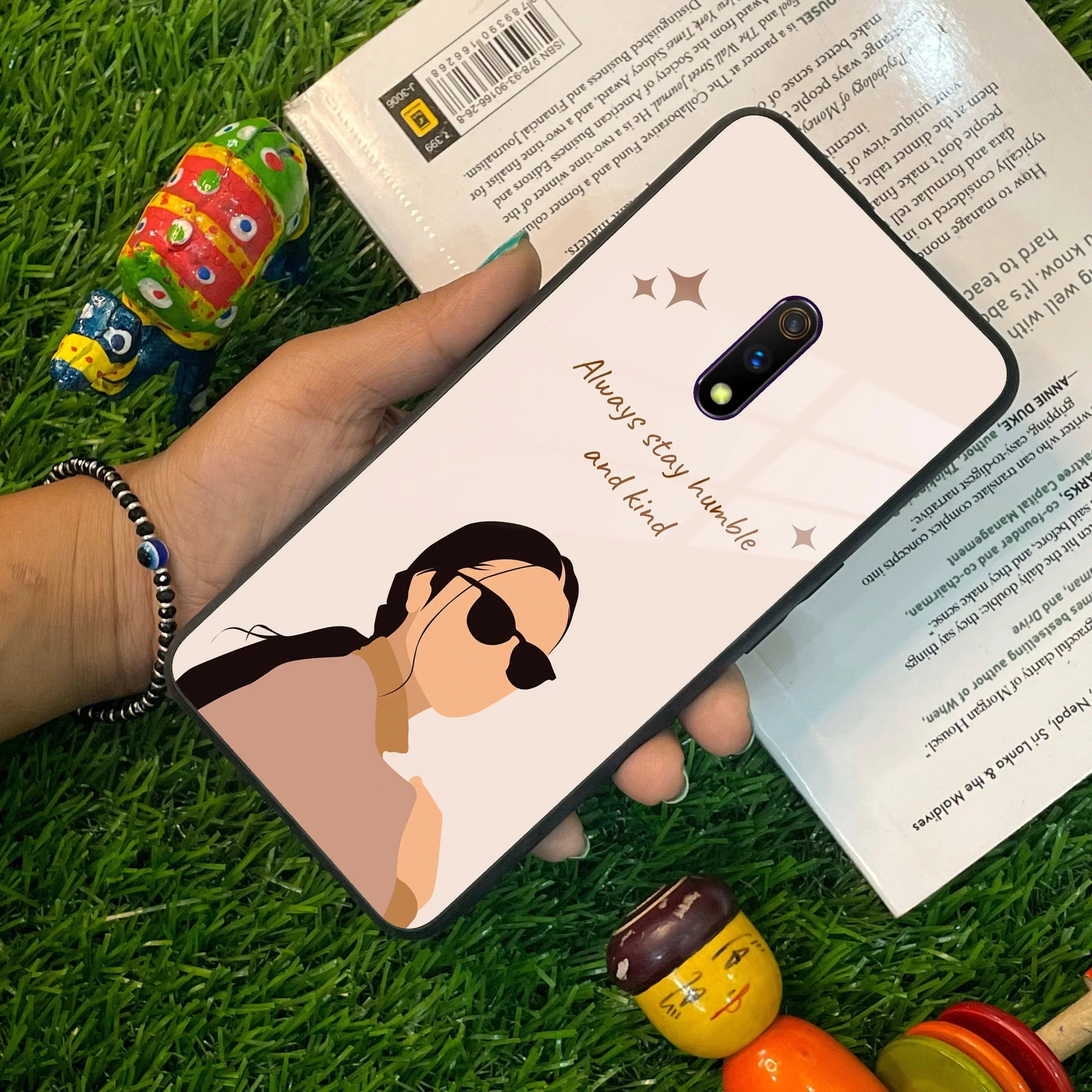 Always Stay Humble And Kind Glass Phone Cover For Realme/Narzo - ShopOnCliQ
