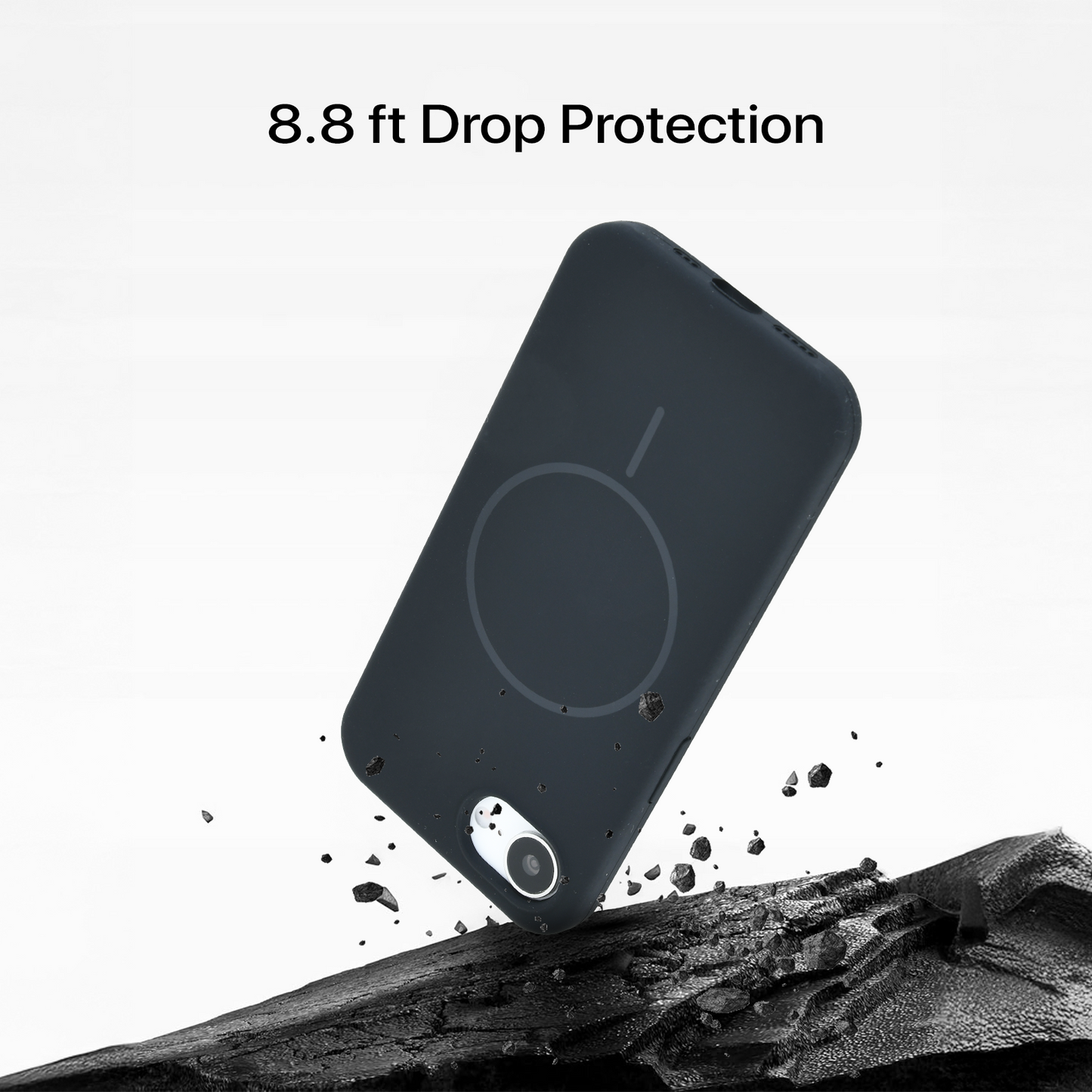 Anti Dust Magsafe Silicone Case - iPhone 16e (Black)