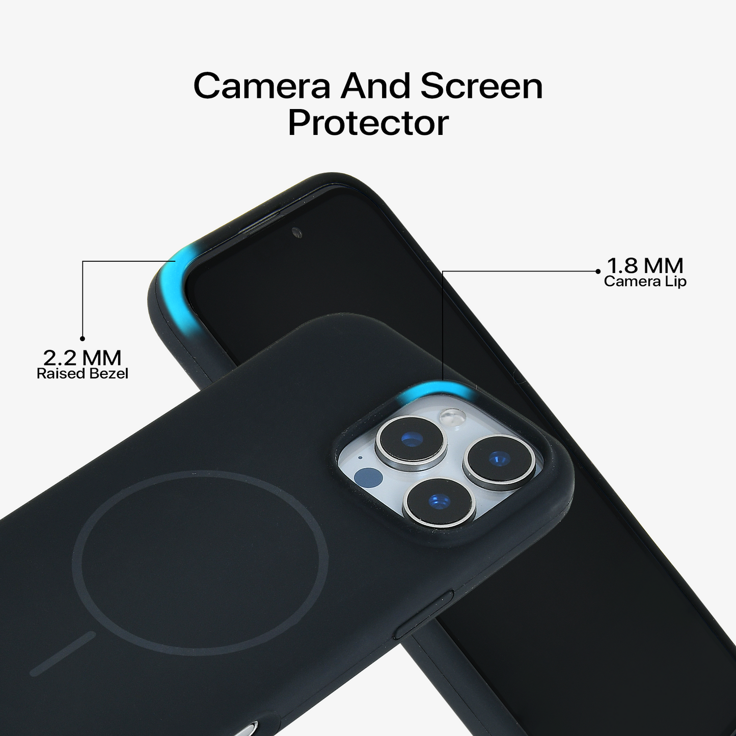 Anti Dust Magsafe Silicone Case - iPhone 16 Pro (Black)