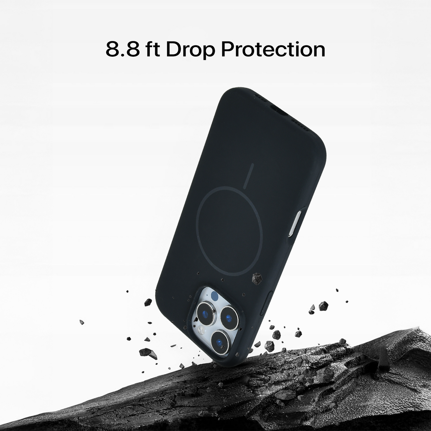 Anti Dust Magsafe Silicone Case - Iphone 14 Pro Max (Black)