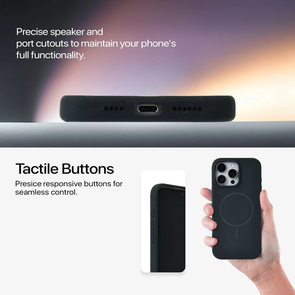 Anti Dust Magsafe Silicone Case - iPhone (Black) - ShopOnCliQ
