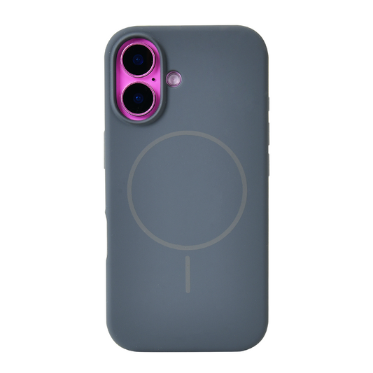 Anti Dust Magsafe Silicone Case - iPhone 16 (Grey)