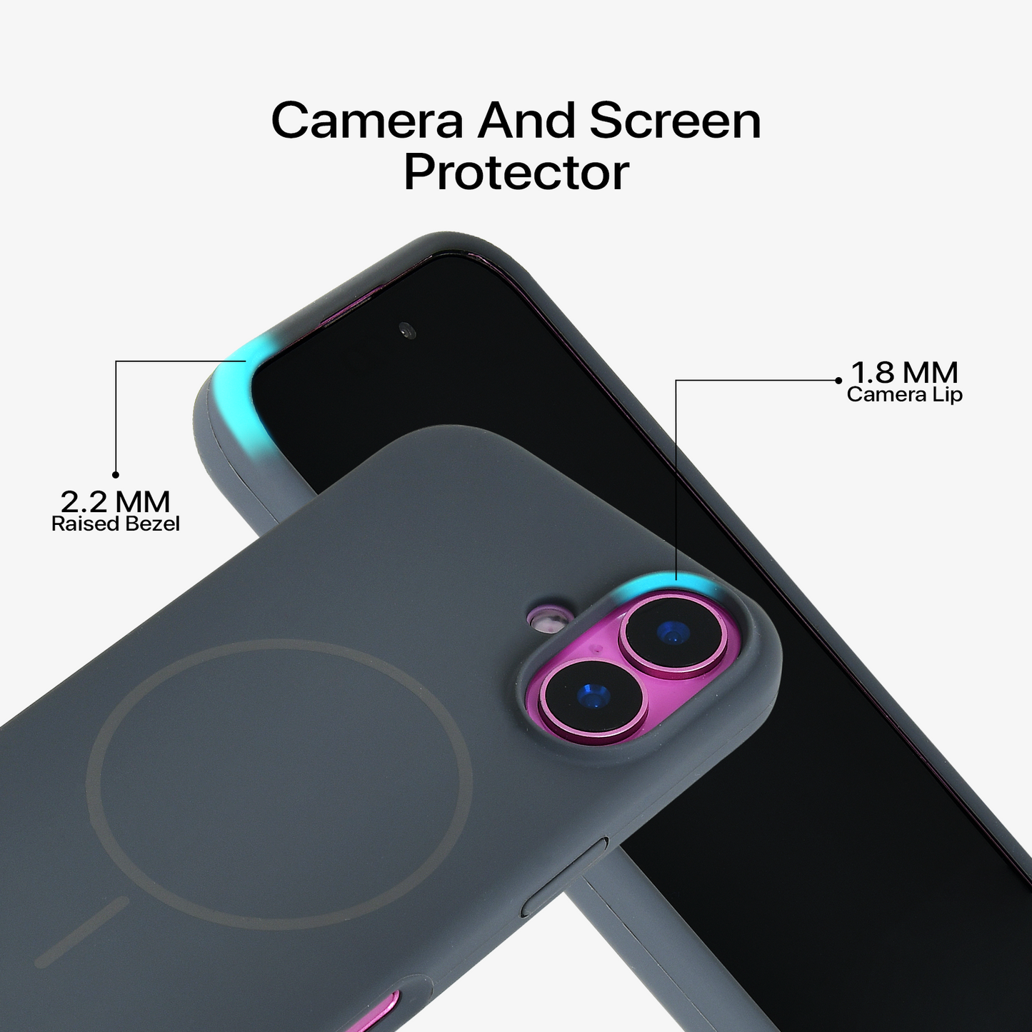 Anti Dust Magsafe Silicone Case - iPhone 16 (Grey)