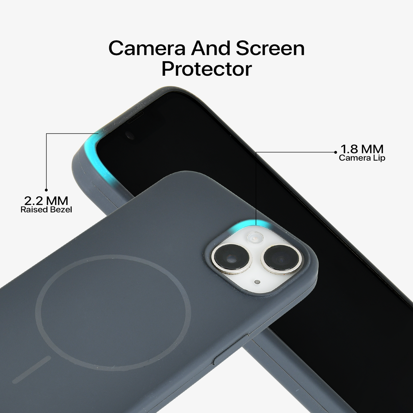 Anti Dust Magsafe Silicone Case - Iphone 15 Plus (Grey)