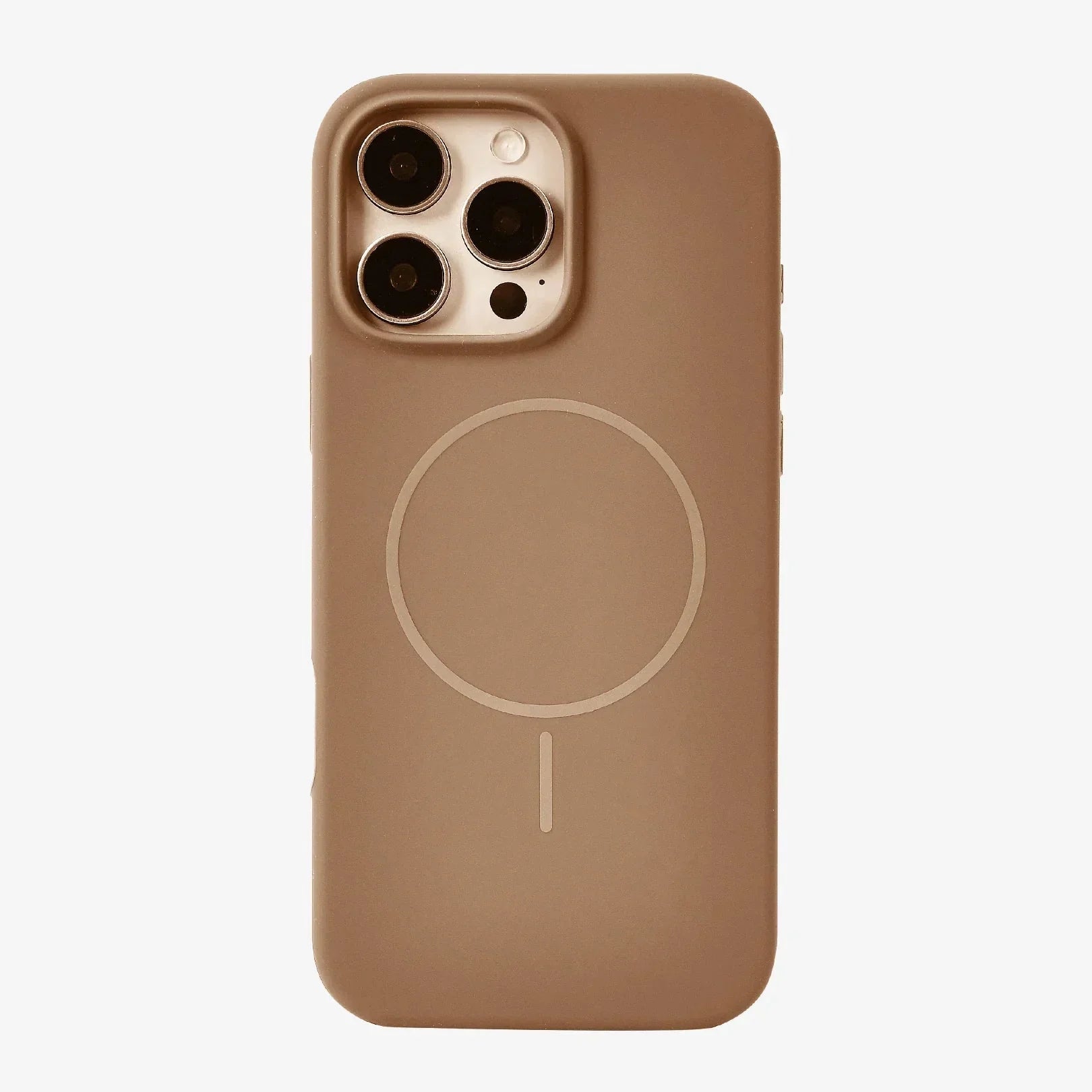 Anti Dust MagSafe Silicone Case - iPhone ( Brown) - ShopOnCliQ