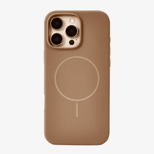 Anti Dust MagSafe Silicone Case - IPhone 14 pro max ( Brown)