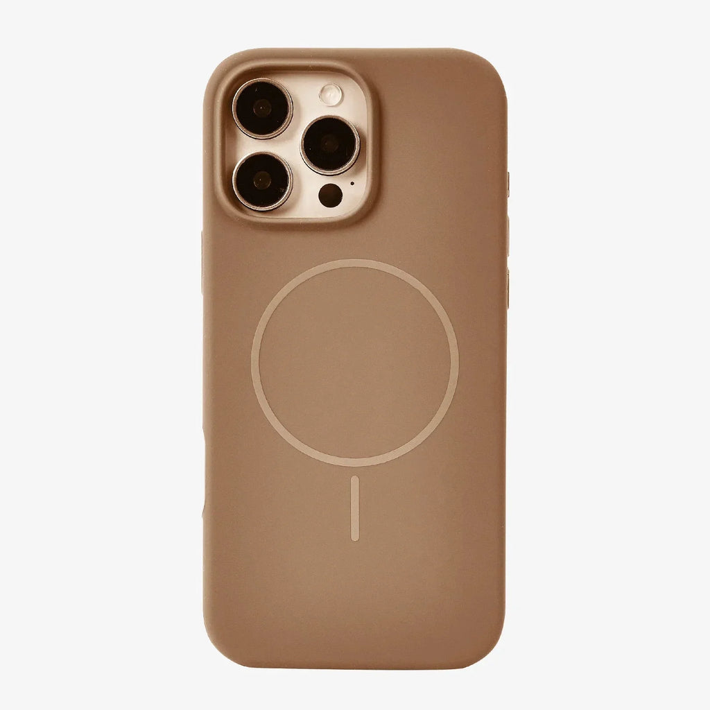 Anti Dust MagSafe Silicone Case - iPhone ( Brown) - ShopOnCliQ