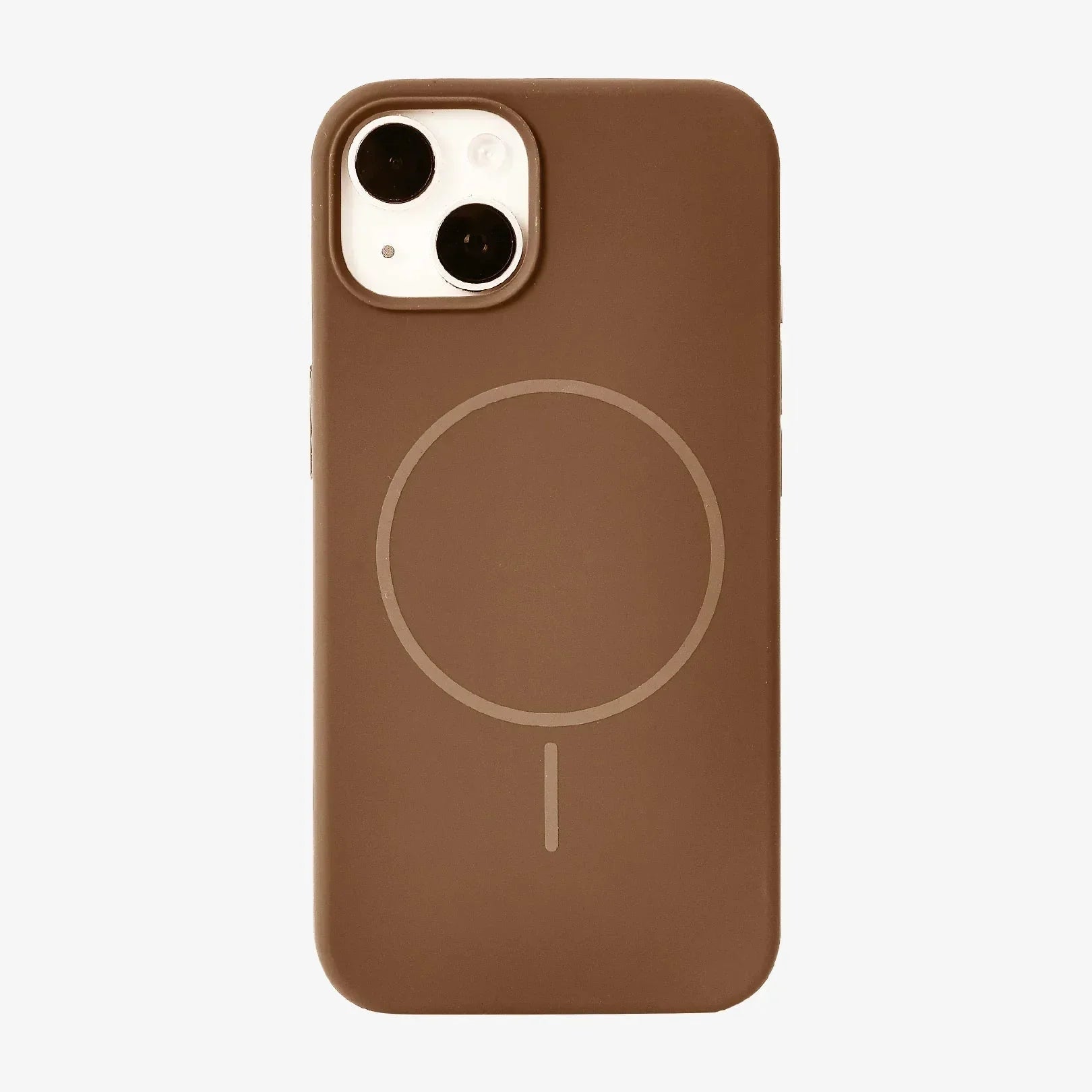 Anti Dust MagSafe Silicone Case - iPhone ( Brown) - ShopOnCliQ