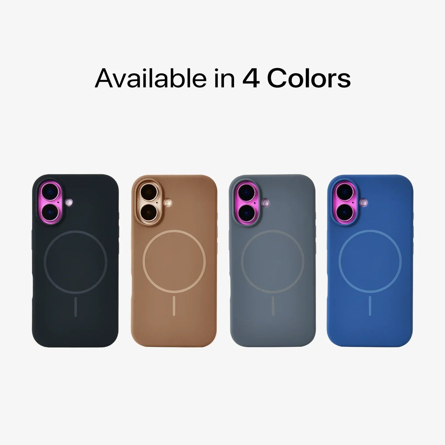 Anti Dust MagSafe Silicone Case - IPhone 16 plus ( Brown) - ShopOnCliQ