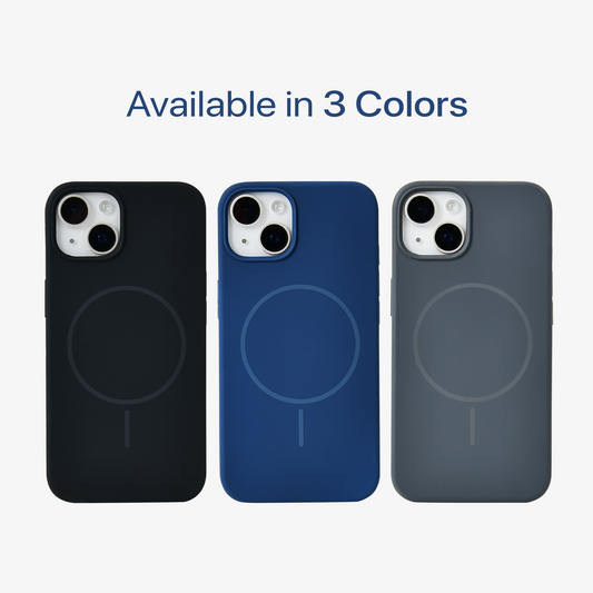 Anti Dust Magsafe Silicone Case - Iphone 14 Plus (Denim Blue)