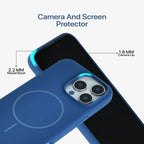 Anti Dust Magsafe Silicone Case - iPhone ( Denim Blue) - ShopOnCliQ