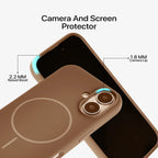 Anti Dust MagSafe Silicone Case - iPhone ( Brown) - ShopOnCliQ