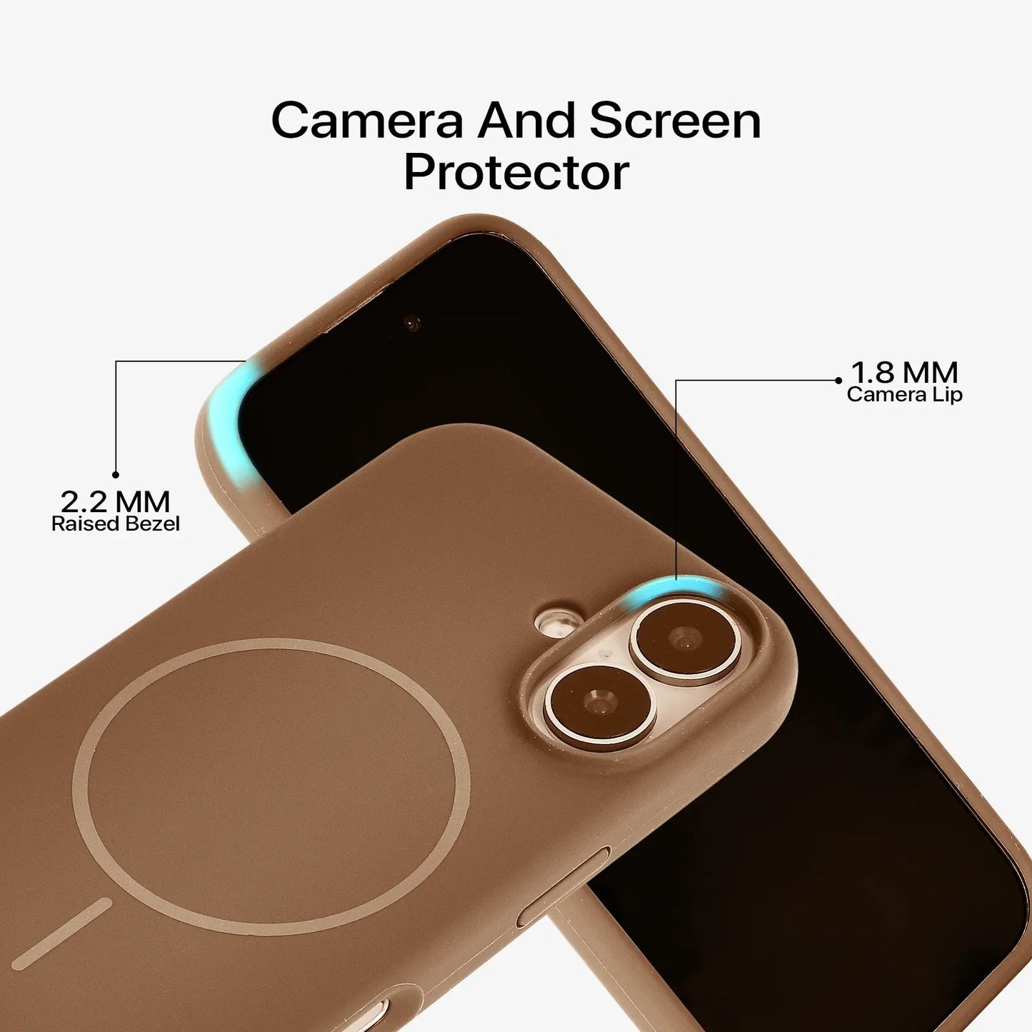 Anti Dust MagSafe Silicone Case - IPhone 16 plus ( Brown) - ShopOnCliQ