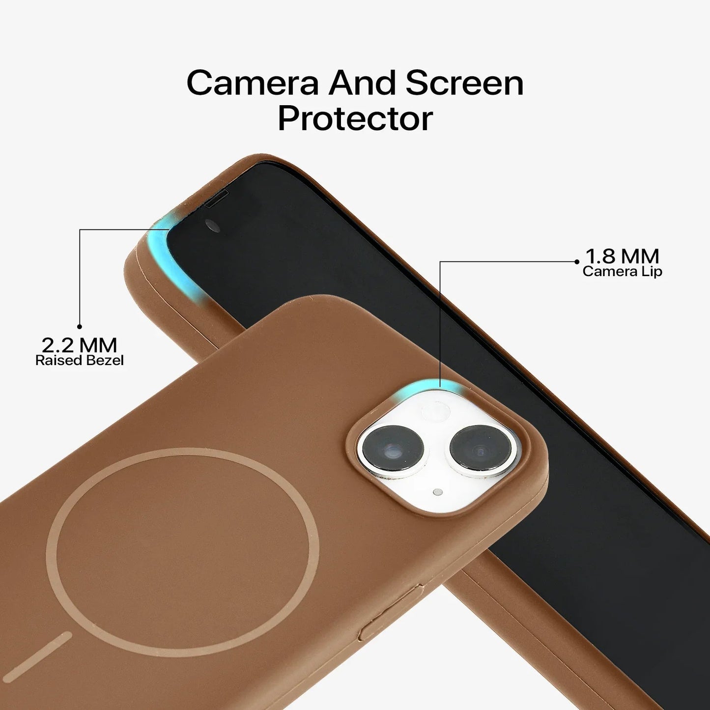 Anti Dust MagSafe Silicone Case - IPhone 13 ( Brown) - ShopOnCliQ