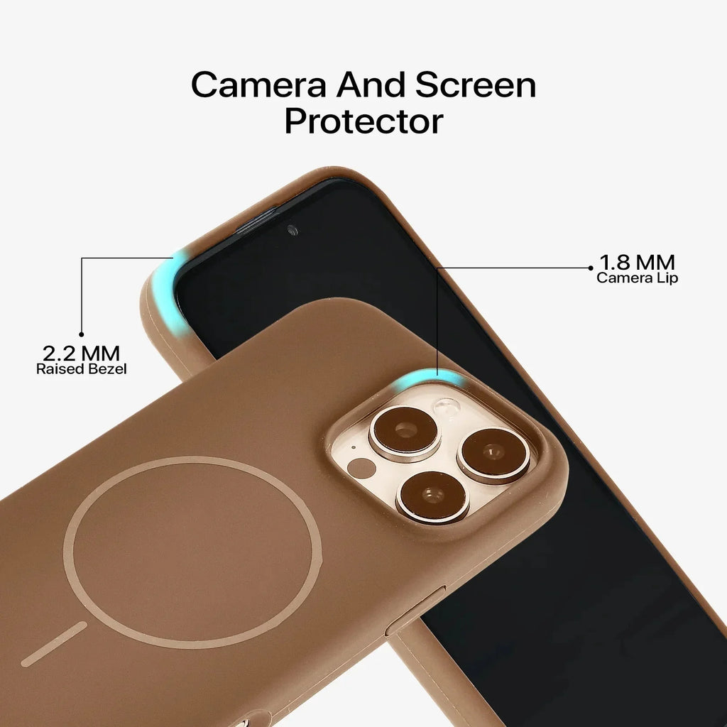 Anti Dust MagSafe Silicone Case - iPhone ( Brown) - ShopOnCliQ