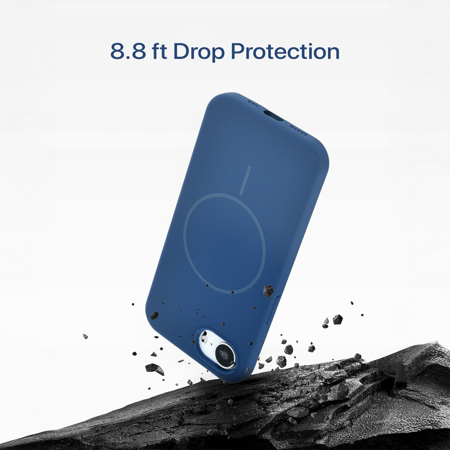 Anti Dust MagSafe Silicone Case – iPhone 16e (Blue)