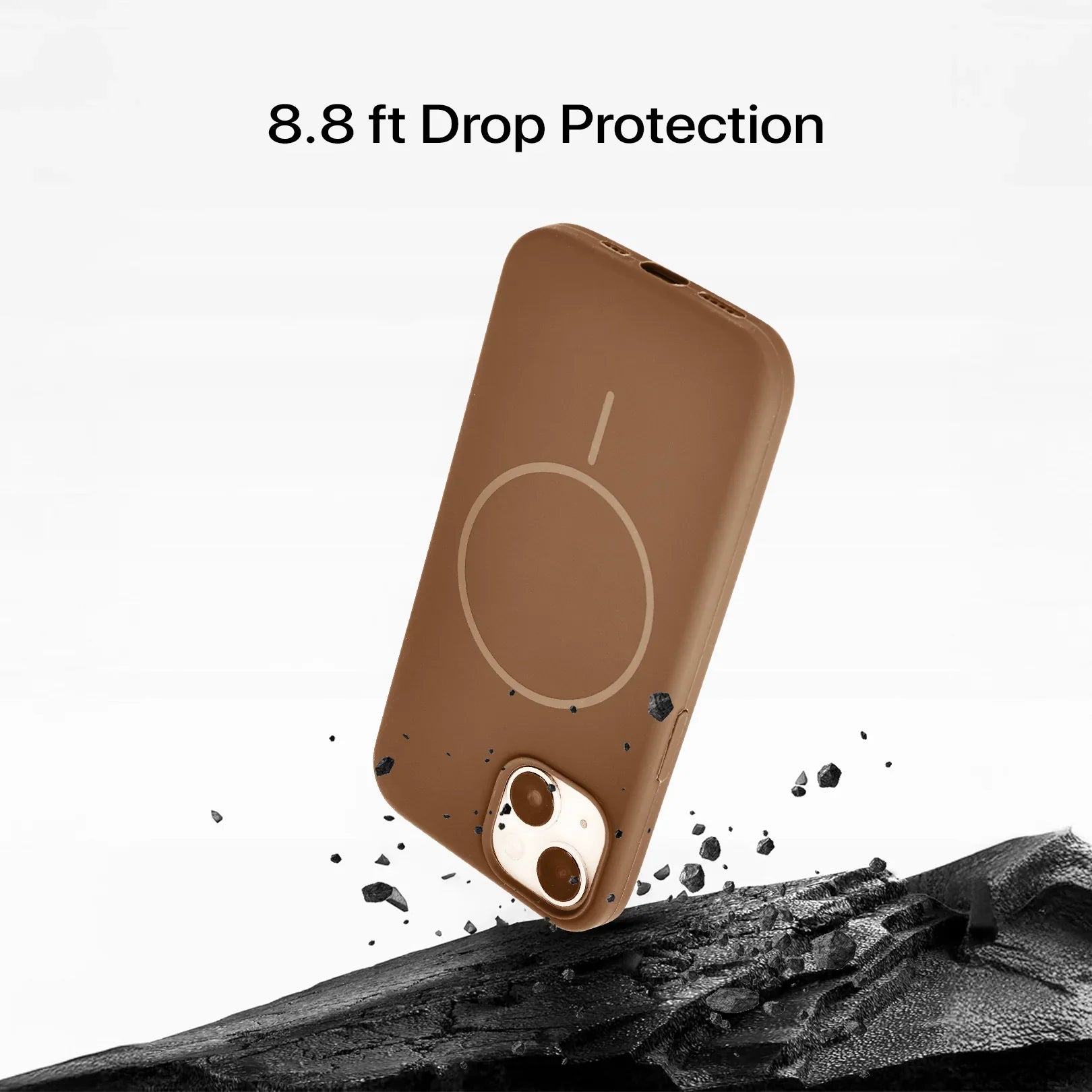 Anti Dust MagSafe Silicone Case - IPhone 13 ( Brown) - ShopOnCliQ