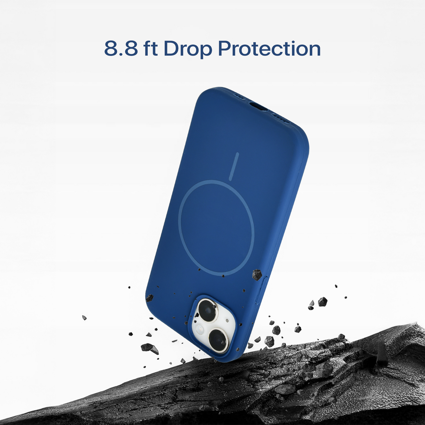 Anti Dust Magsafe Silicone Case - Iphone 13 (Blue)