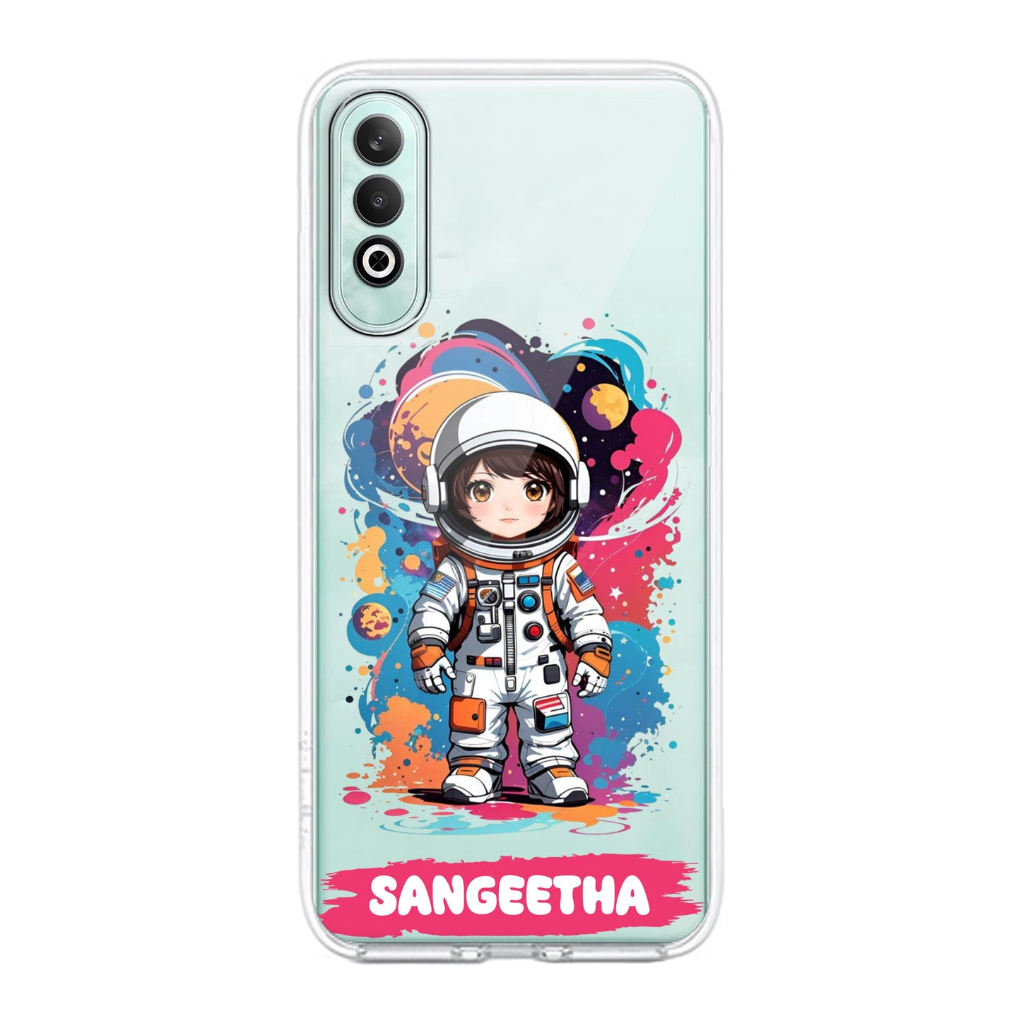 Astronaut Customize Transparent Silicon Case For OnePlus ShopOnCliQ