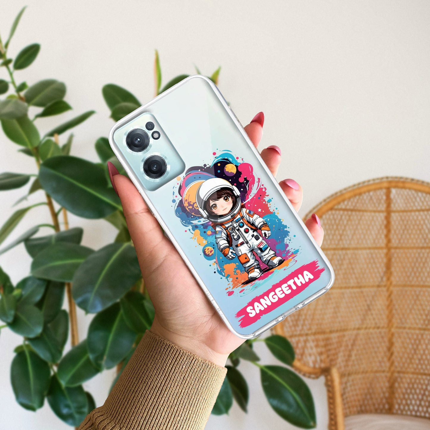 Astronaut Customize Transparent Silicon Case For OnePlus ShopOnCliQ