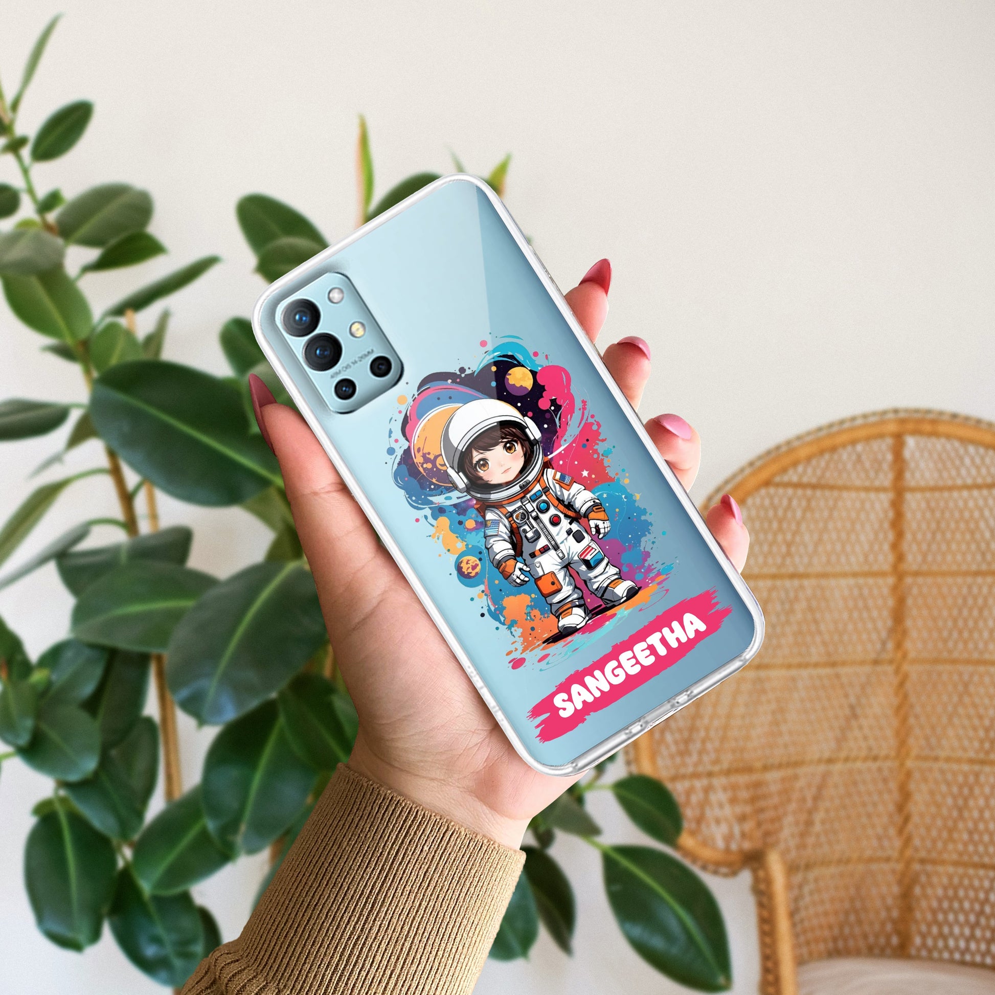 Astronaut Customize Transparent Silicon Case For OnePlus ShopOnCliQ