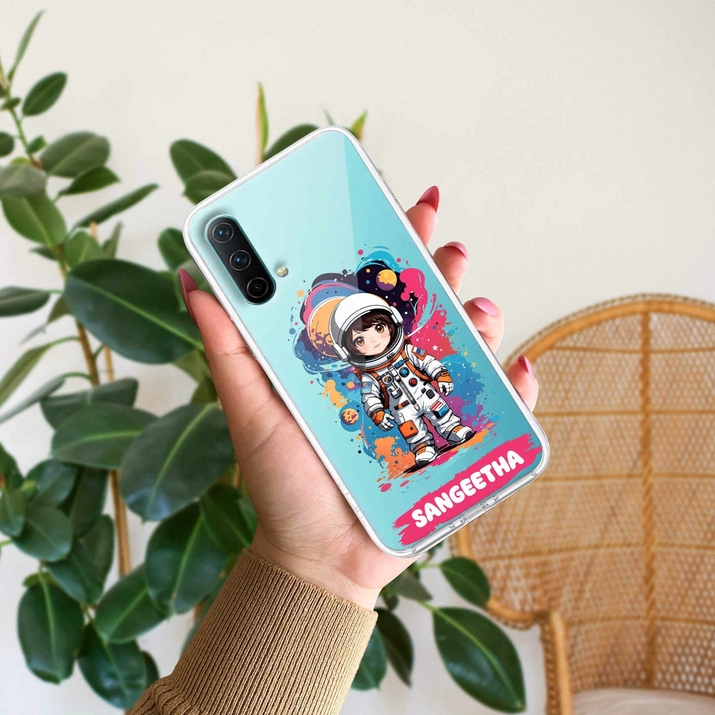 Astronaut Customize Transparent Silicon Case For OnePlus ShopOnCliQ