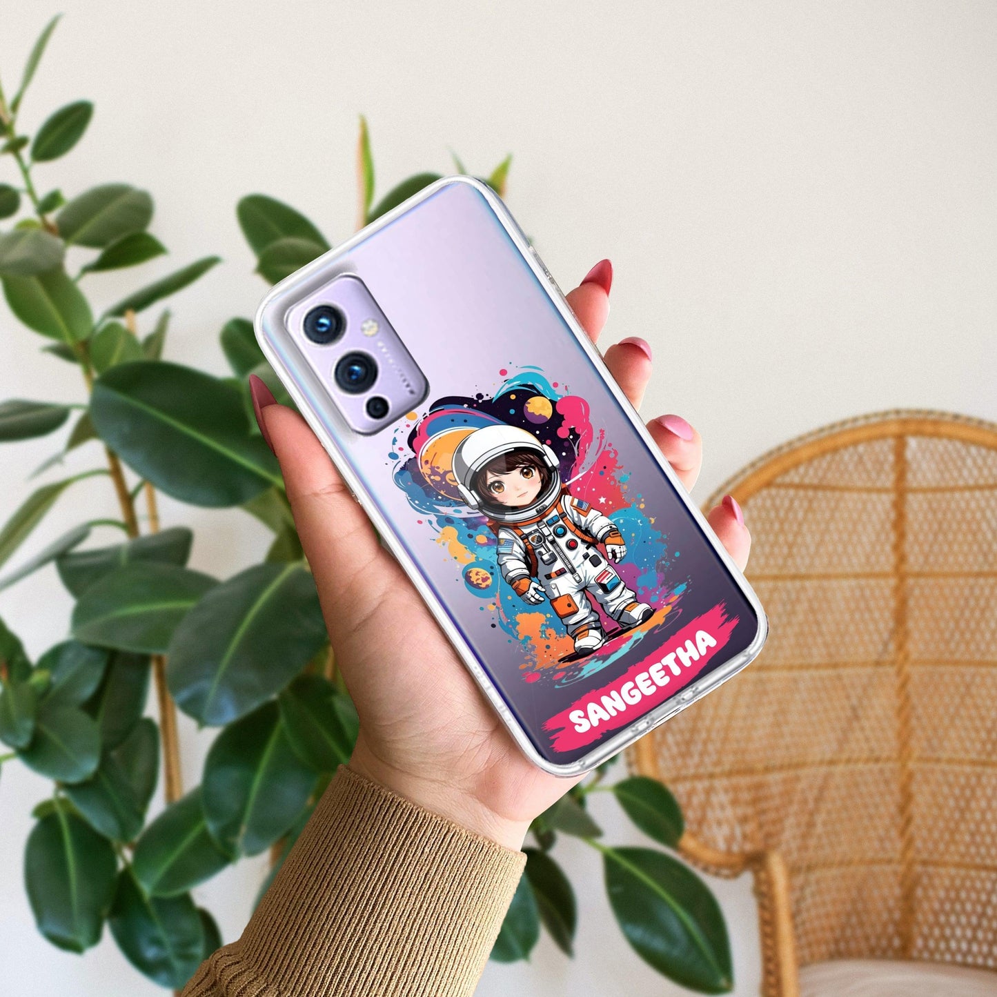 Astronaut Customize Transparent Silicon Case For OnePlus ShopOnCliQ