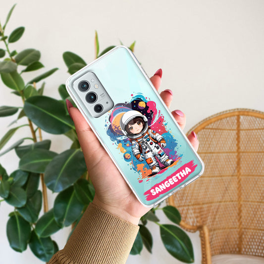 Astronaut Customize Transparent Silicon Case For OnePlus ShopOnCliQ