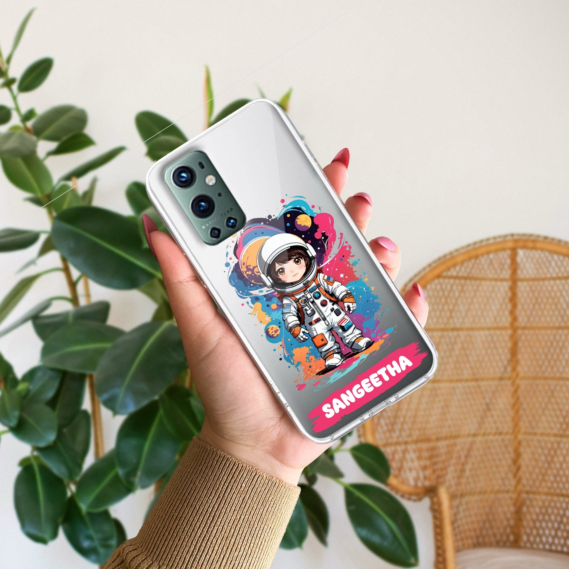 Astronaut Customize Transparent Silicon Case For OnePlus ShopOnCliQ