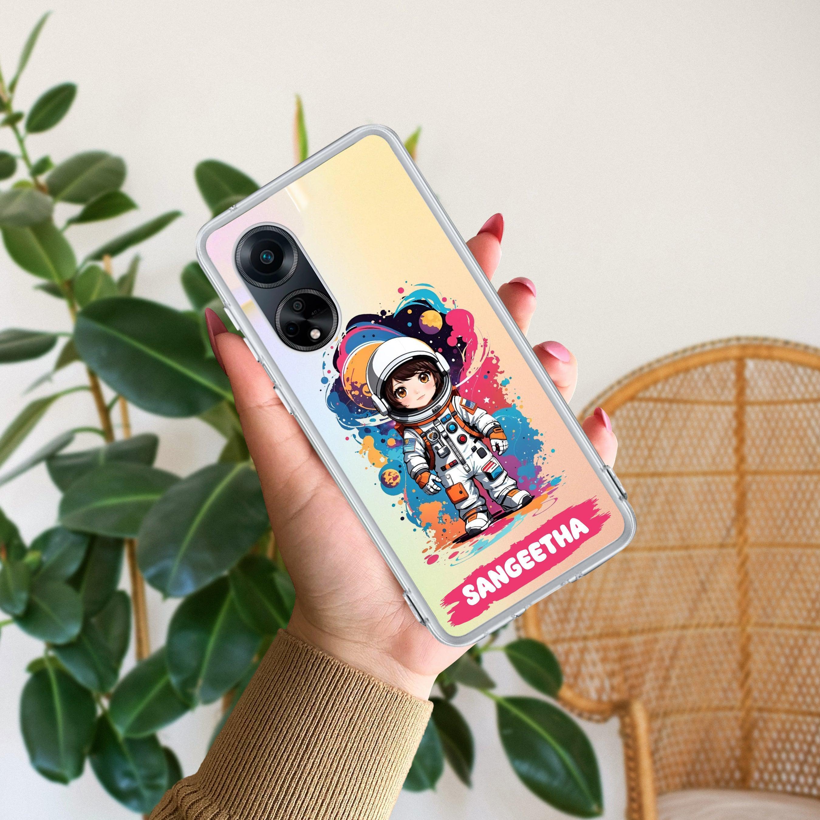 Astronaut Customize Anti Yellow Case For Oppo Reno 8T 5G