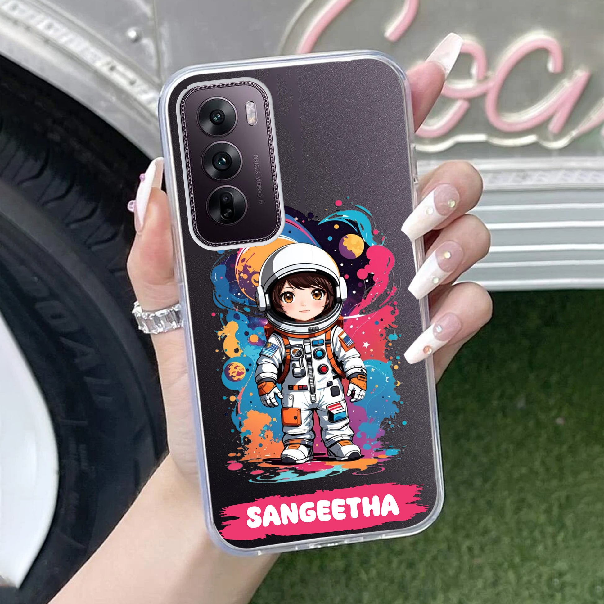 Astronaut Customize Transparent Silicon Case For Oppo ShopOnCliQ