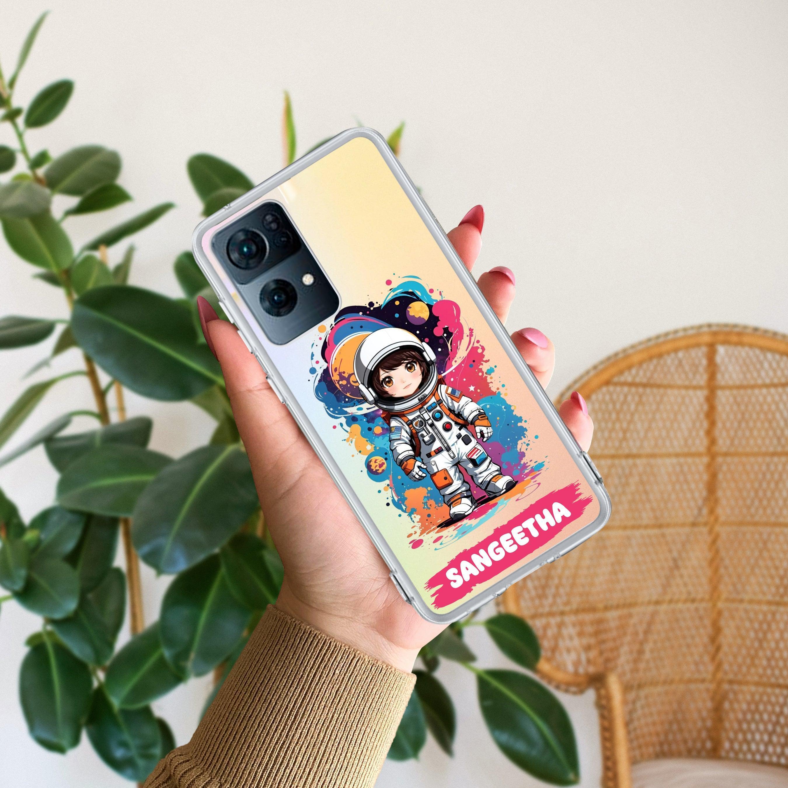 Astronaut Customize Anti Yellow Case For Oppo Reno 7 Pro 5G