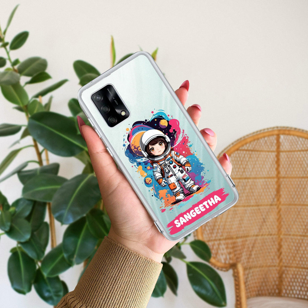 Astronaut Customize Anti Yellow Case For Oppo F19 / Oppo F19s