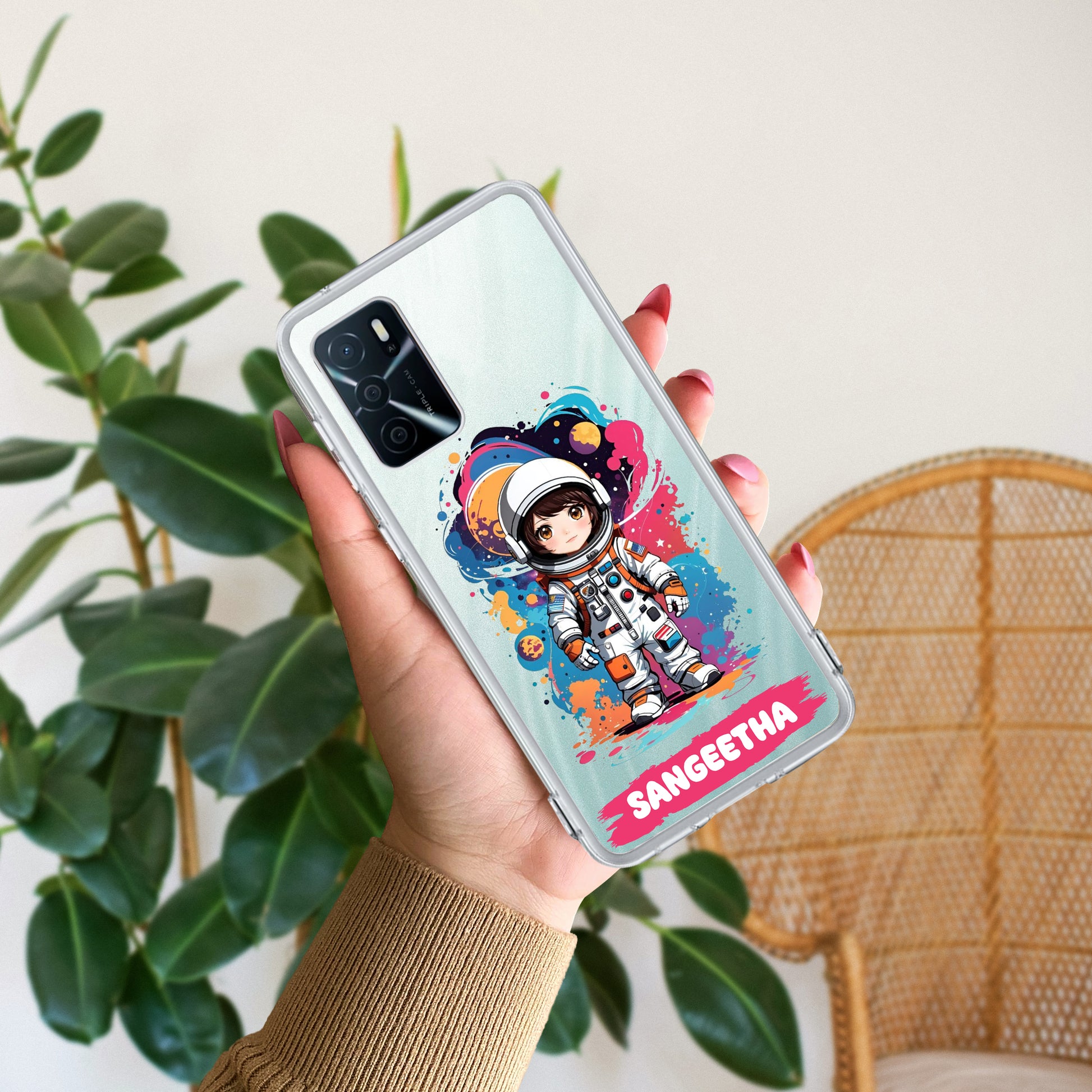 Astronaut Customize Transparent Silicon Case For Oppo ShopOnCliQ