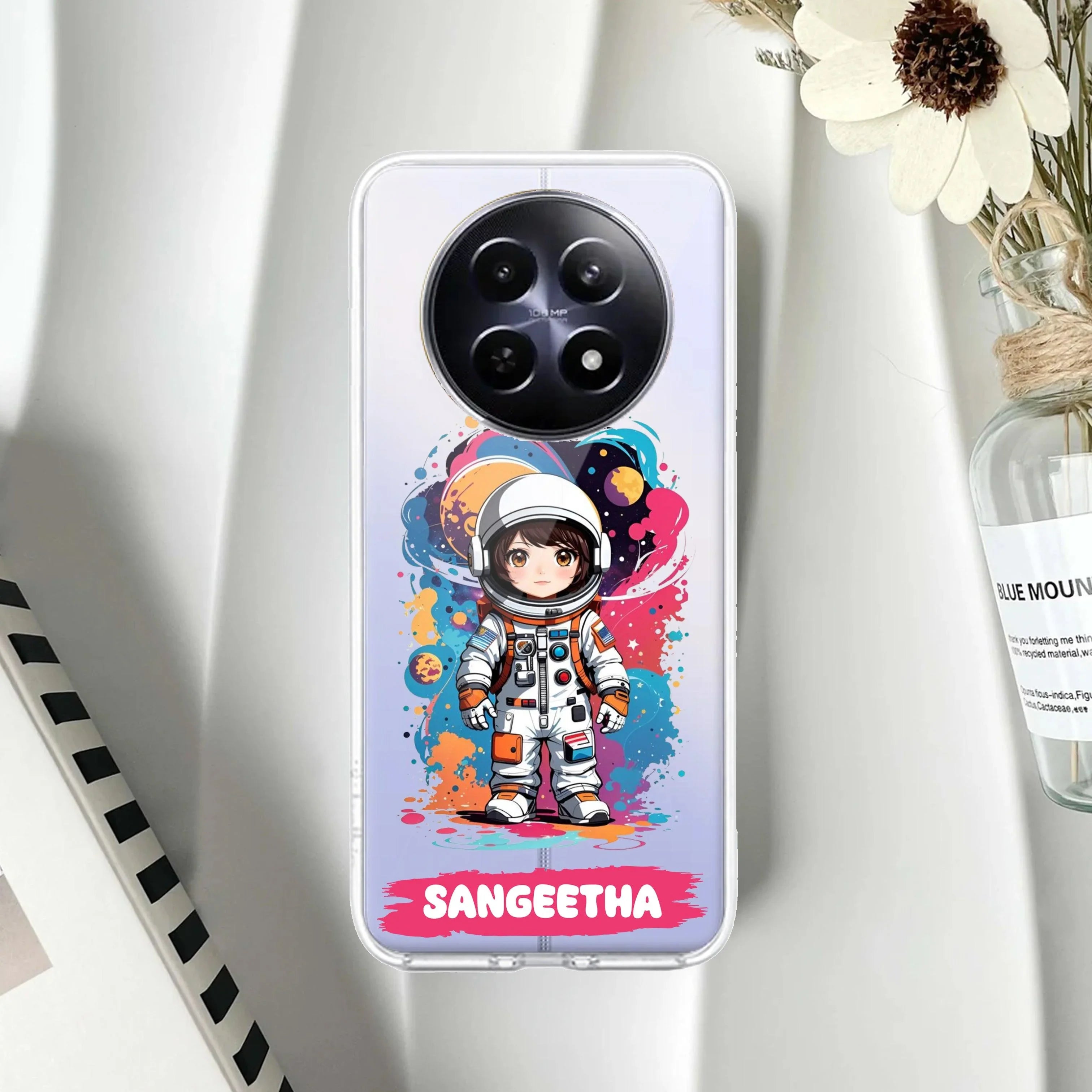 Astronaut Customize Transparent Silicon Case For Realme 9 Pro Plus 5G / Realme Narzo 50 Pro (5G) / Realme 9 4G